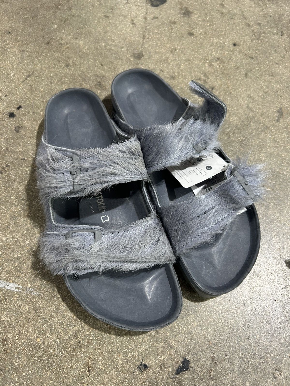 Rick Owens Pony Hair Arizona Slides