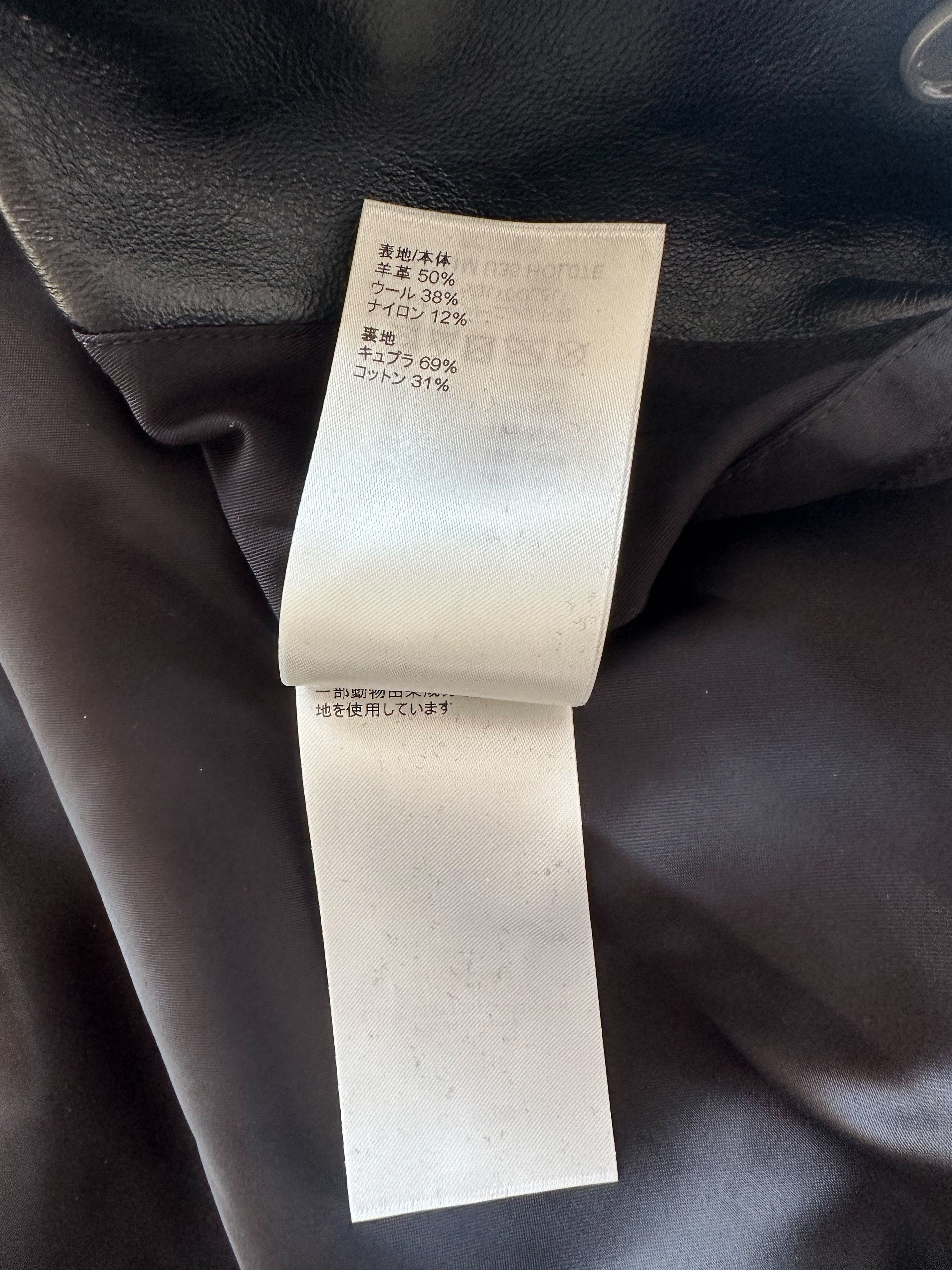 Louis Vuitton Louis Vuitton Black Leather Varsity Jacket Size US XXL / EU 58 / 5 - 8 Thumbnail