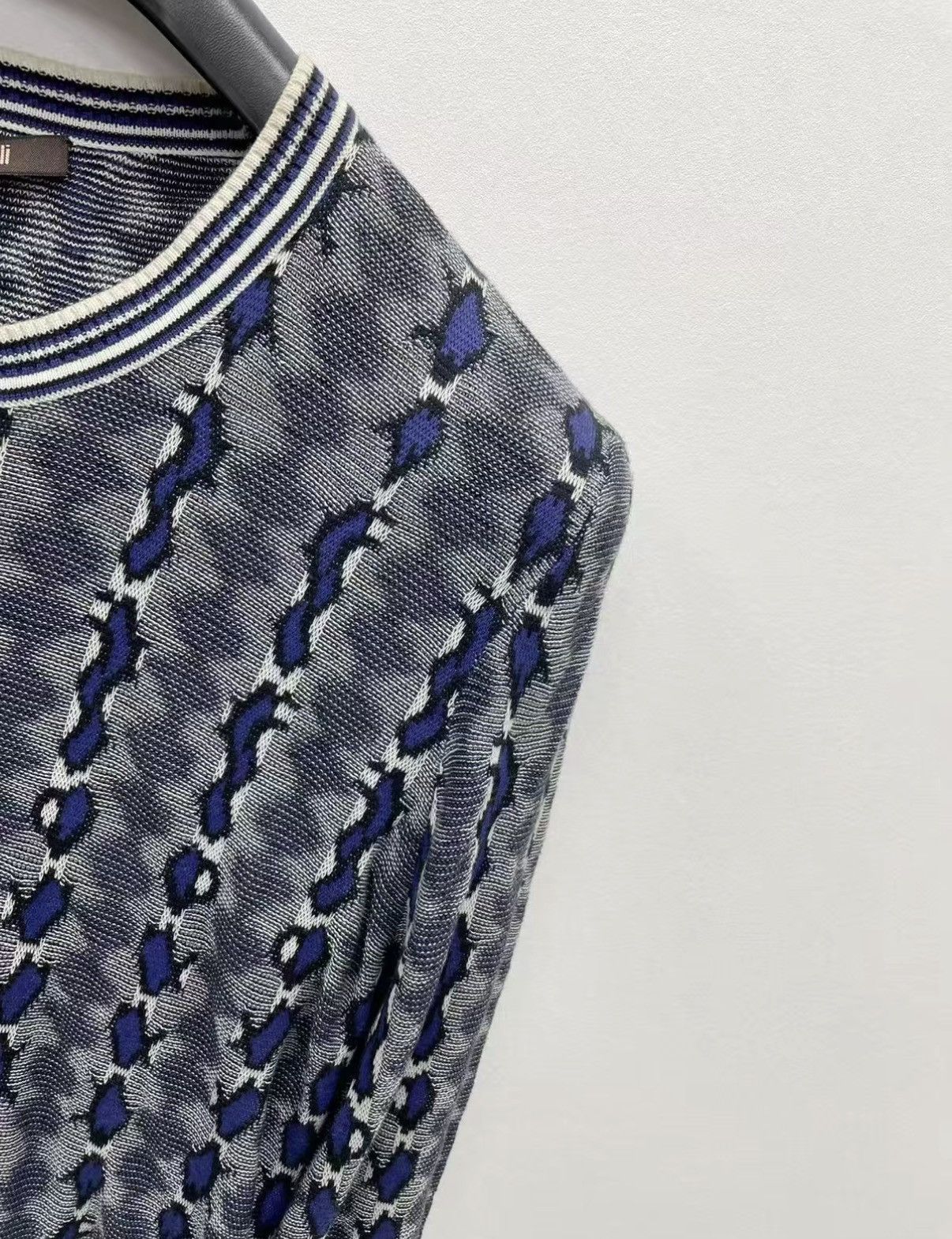 Roberto Cavalli Roberto Cavalli 100% Cotton Pattern Knit Sweater J30 Size US M / EU 48-50 / 2 - 3 Thumbnail