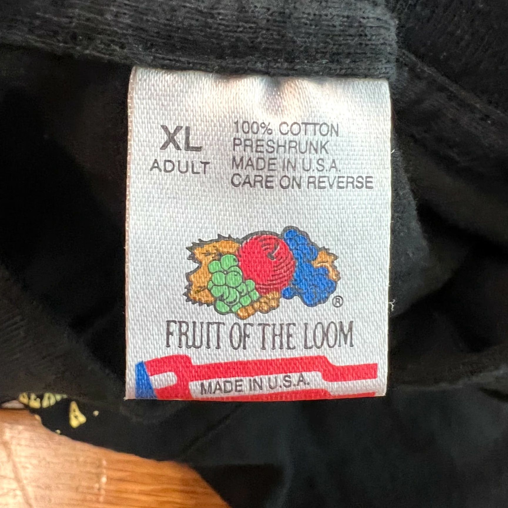Fruit Of The Loom VTG Fruit Of The Loom Mens Black Tee XL T Shirt Graphic Biker 1996 Daytona Bike Week Saloon Crew Neck Short Sleeve Vintage US Mens Size US XL / EU 56 / 4 - 5 Thumbnail