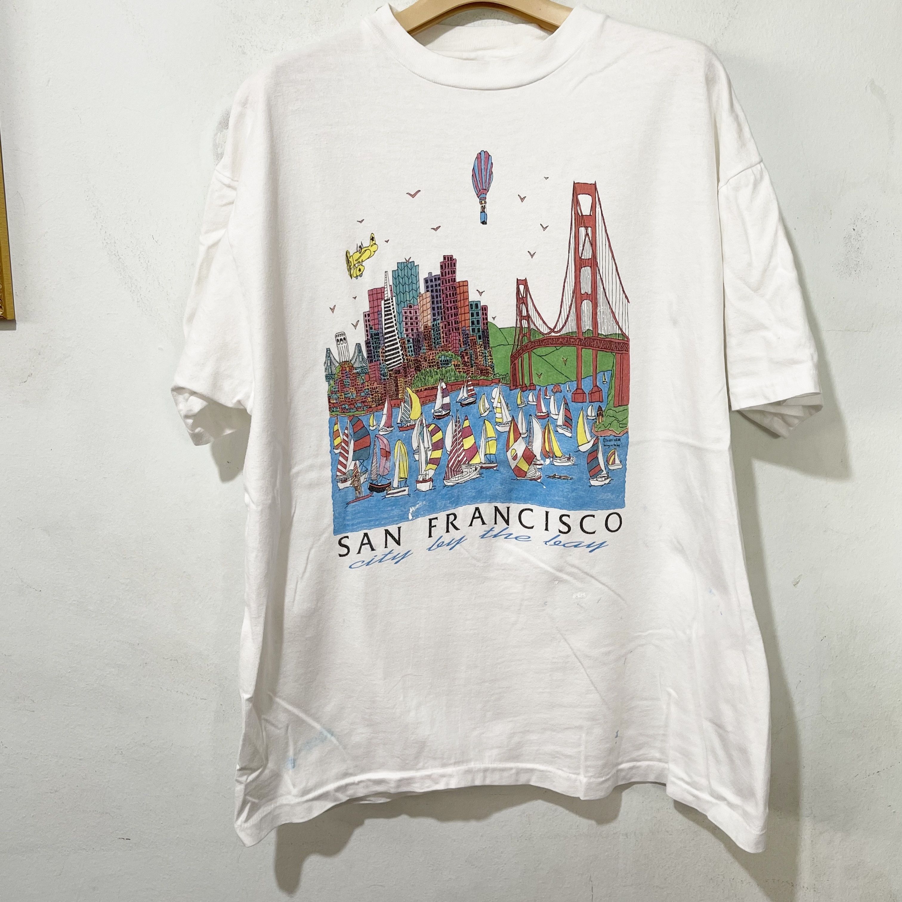 Vintage Vintage 90s San Francisco T-Shirt Size US L / EU 52-54 / 3 - 1 Thumbnail