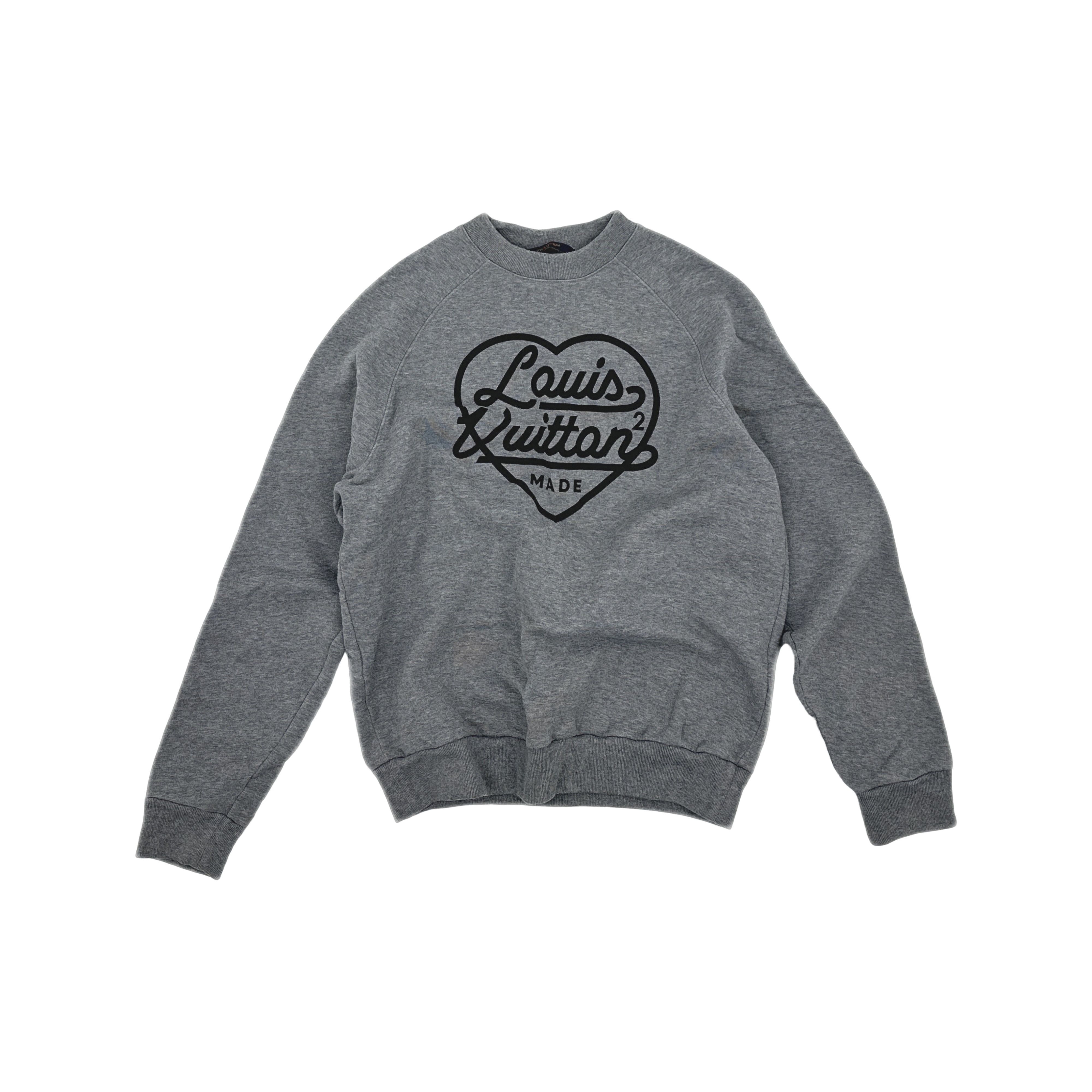 Louis Vuitton Louis Vuitton x Nigo Heart Logo Sweatshirt Size S Size US S / EU 44-46 / 1 - 1 Thumbnail