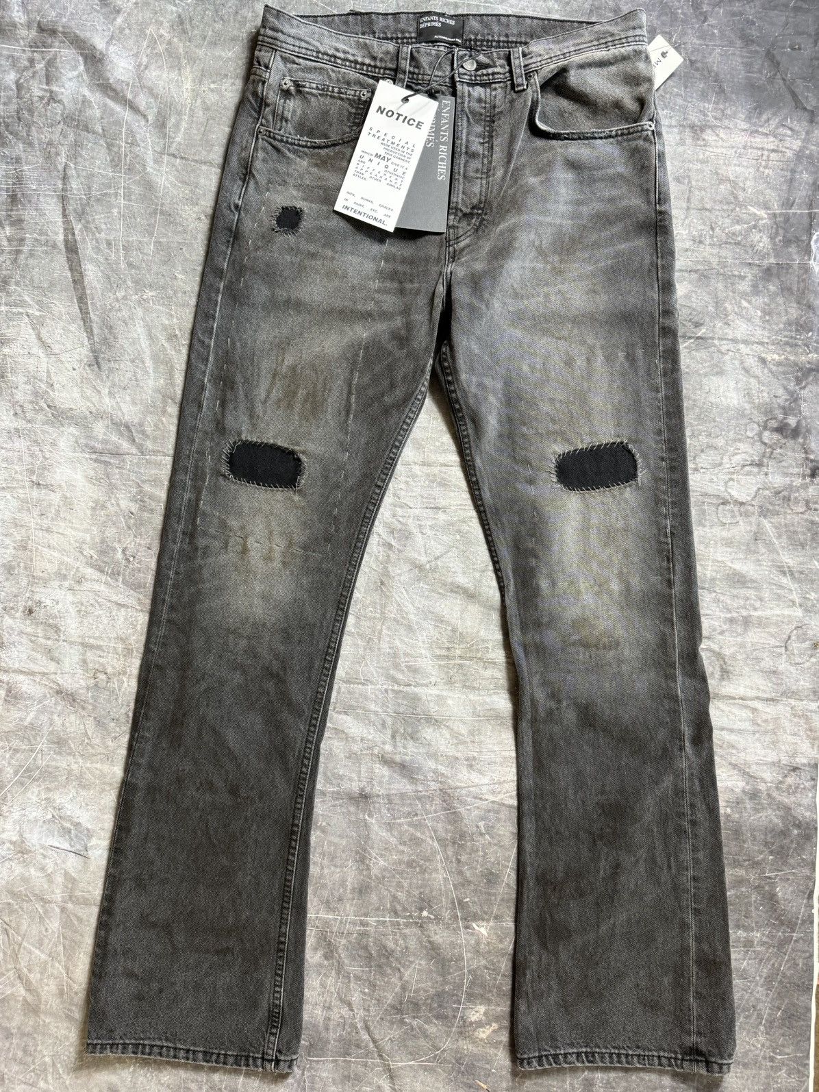 Enfants Riches Deprimes Exclusive Distressed Patched Jeans