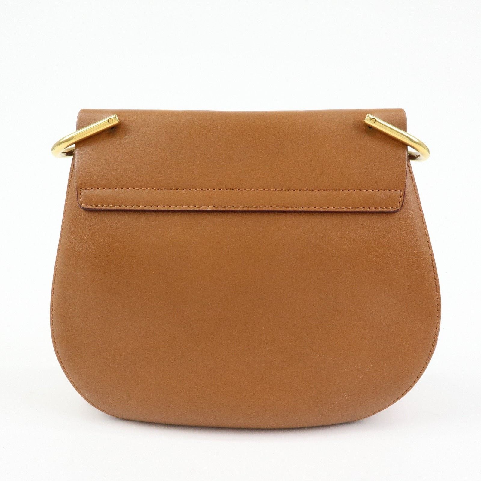 Chloe Chloe Drew Leather & Suede Shoulder Bag Tan Size ONE SIZE - 2 Thumbnail