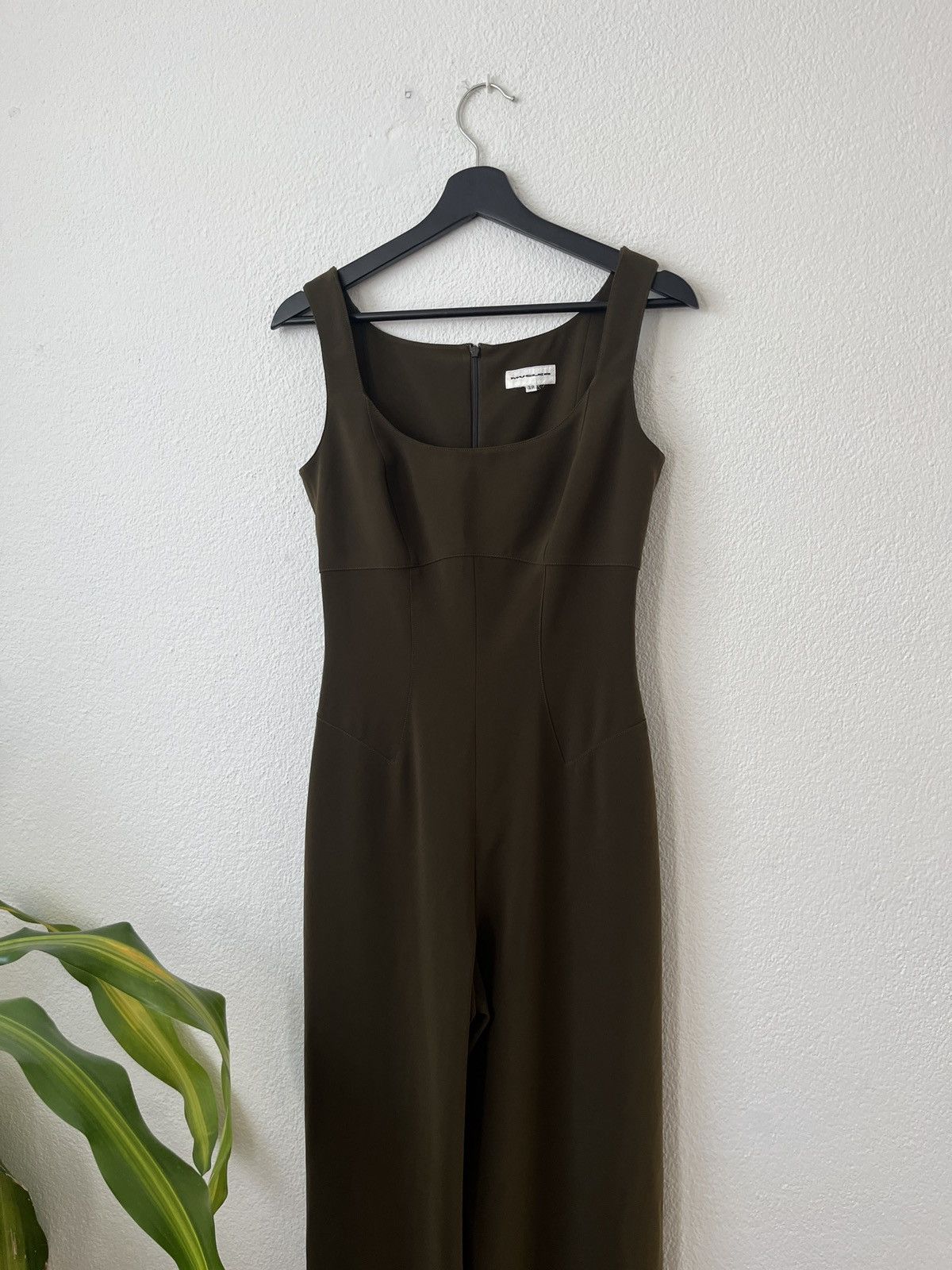 Designer × Mugler × Thierry Mugler Thierry Mugler vintage khaki jumpsuit S/M 38 Size 27" / US 4 / IT 40 - 4 Thumbnail