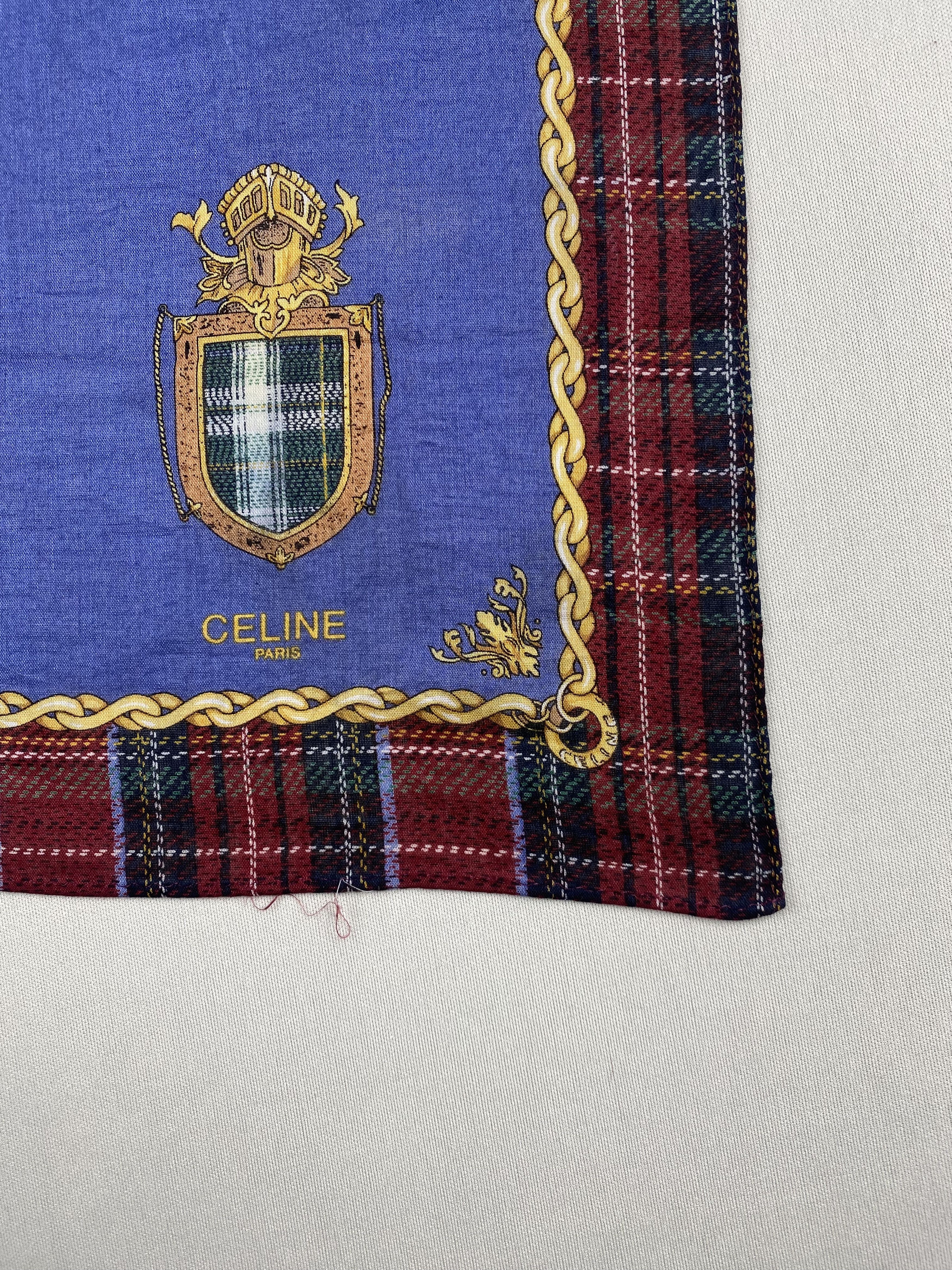 Celine Vintage Celine Handkerchief Pocket Square Bandana HM0003 Size ONE SIZE - 6 Thumbnail
