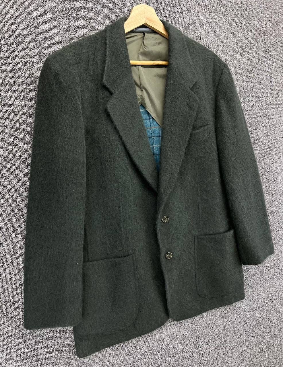 Lanvin Vintage Lanvin Green Wool Blazers Coats Jacket Size US L / EU 52-54 / 3 - 2 Thumbnail
