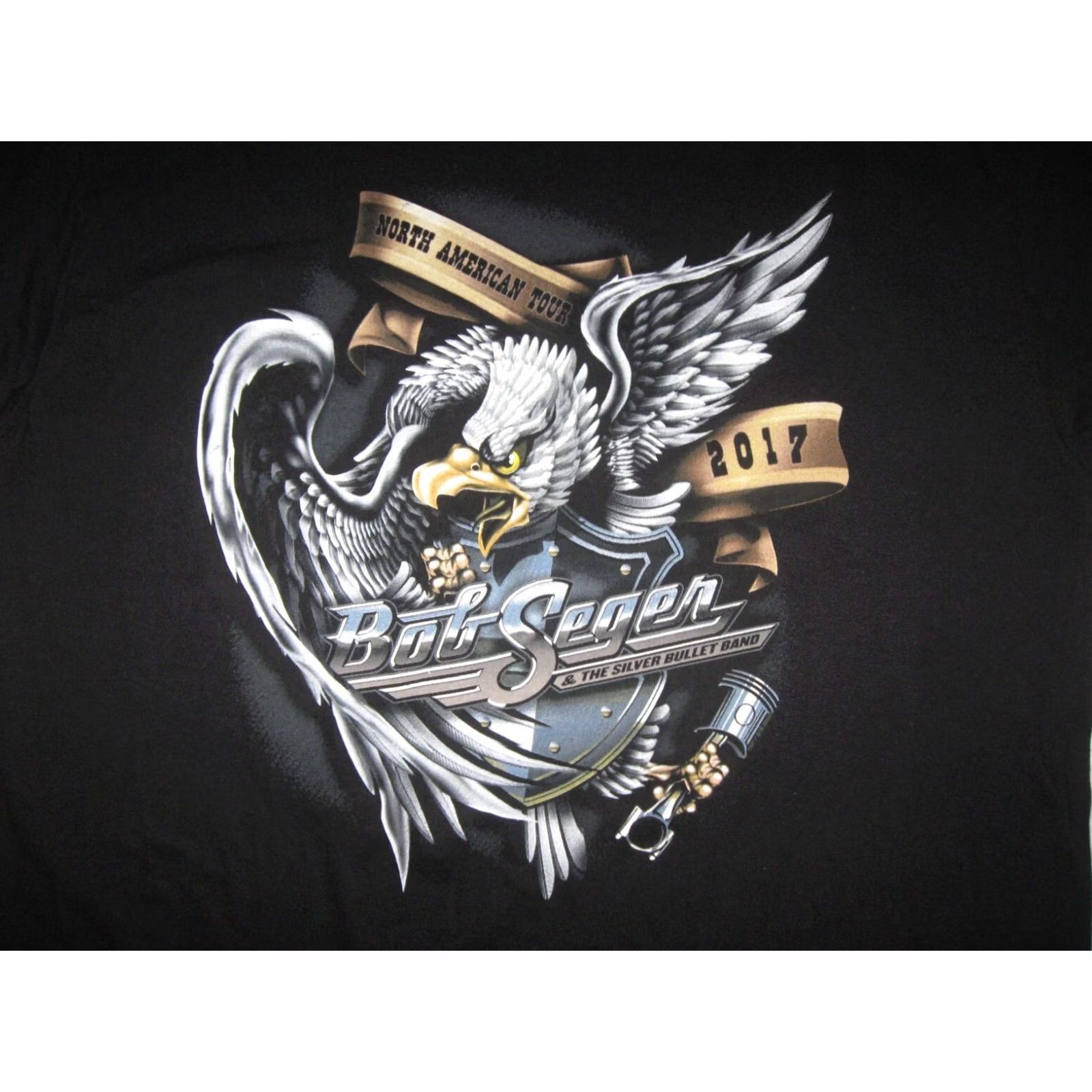 Gildan BOG SEGER The Silver Bullet Band Club Shirt Mens XL USA Rock & Roll 2017 TOUR Size US XL / EU 56 / 4 - 3 Thumbnail