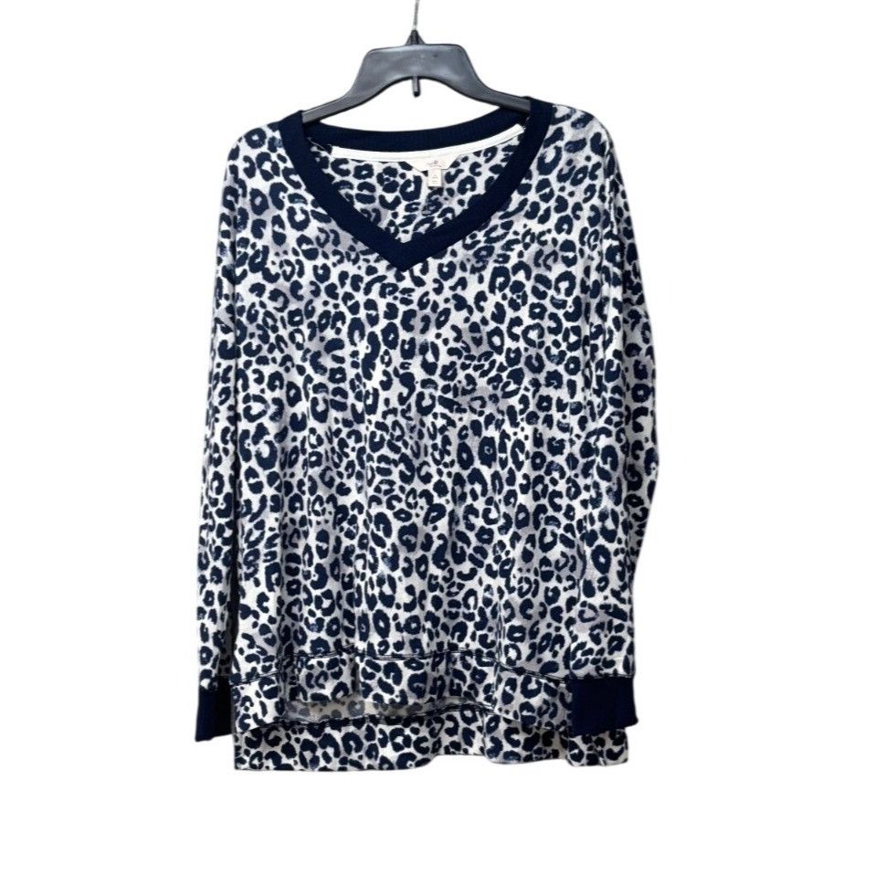Other Secret Treasures Womens Leopard Print V-Neck, Hi-Low Hem, Lo Size M / US 6-8 / IT 42-44 - 11 Thumbnail