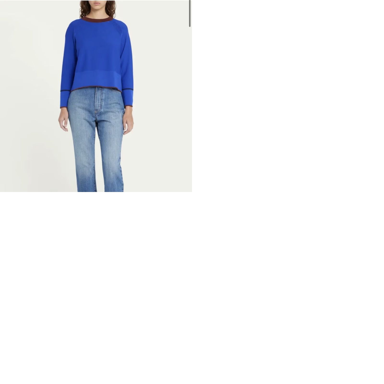 Victoria Beckham VINTAGE Victoria Beckham Raglan Sleeve Crew Neck Sweater Electric Blue Size S Size S / US 4 / IT 40 - 9 Thumbnail