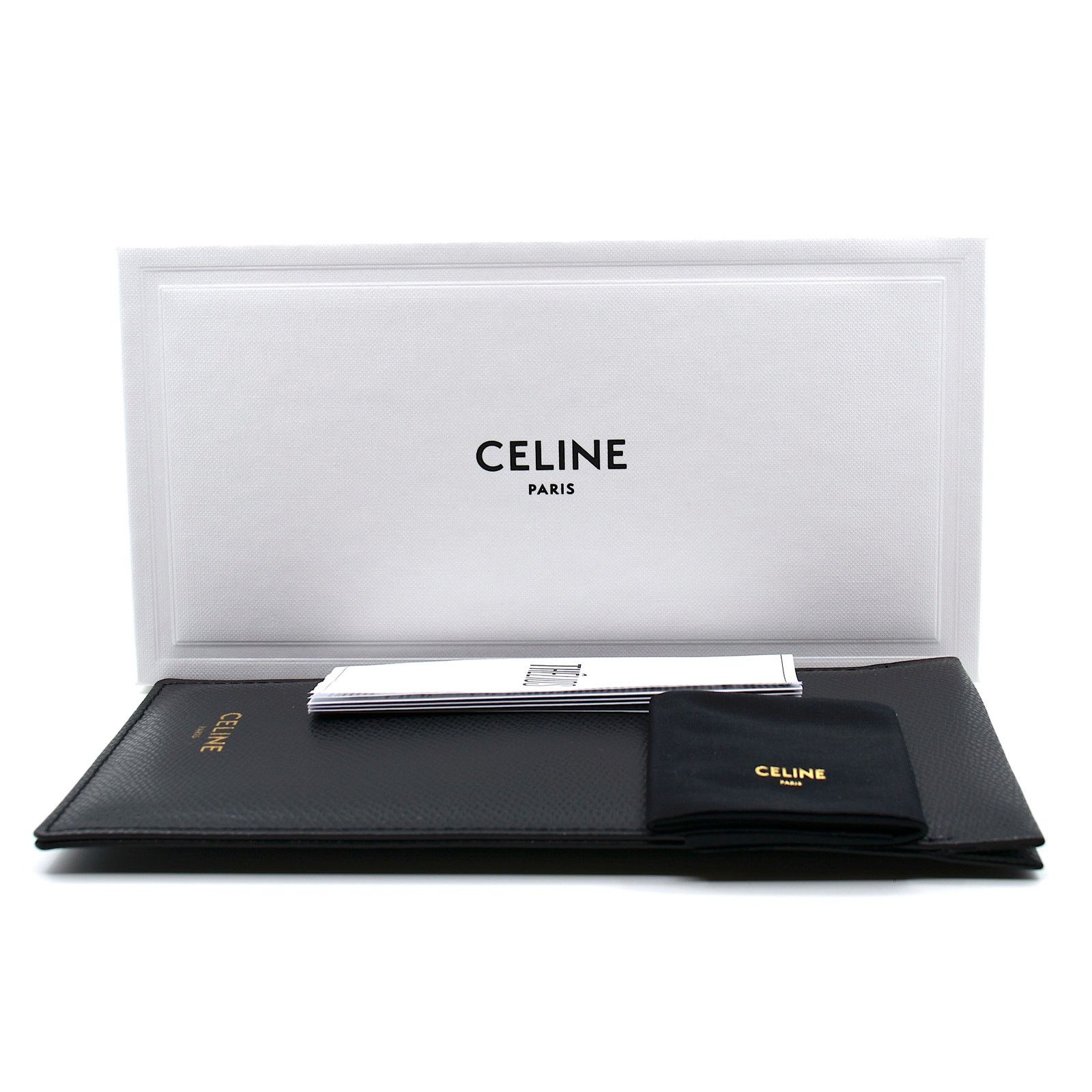 Celine CELINE PARIS CL4055FN 55E STRIPED HONEY HAVANA SUNGLASSES Size ONE SIZE - 14 Thumbnail