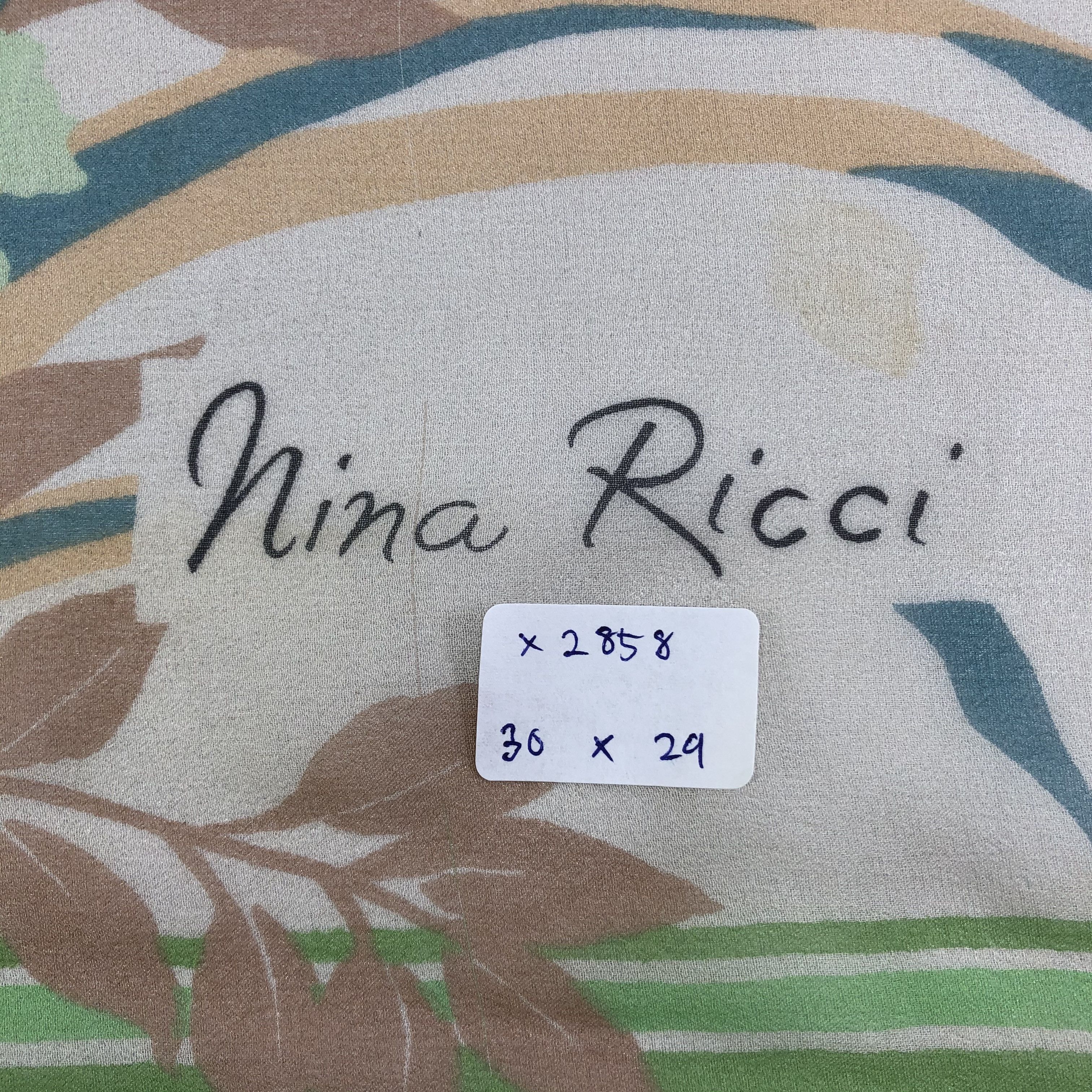 Nina Ricci × Vintage Vintage Nina Ricci Silk Scarf Size ONE SIZE - 8 Thumbnail
