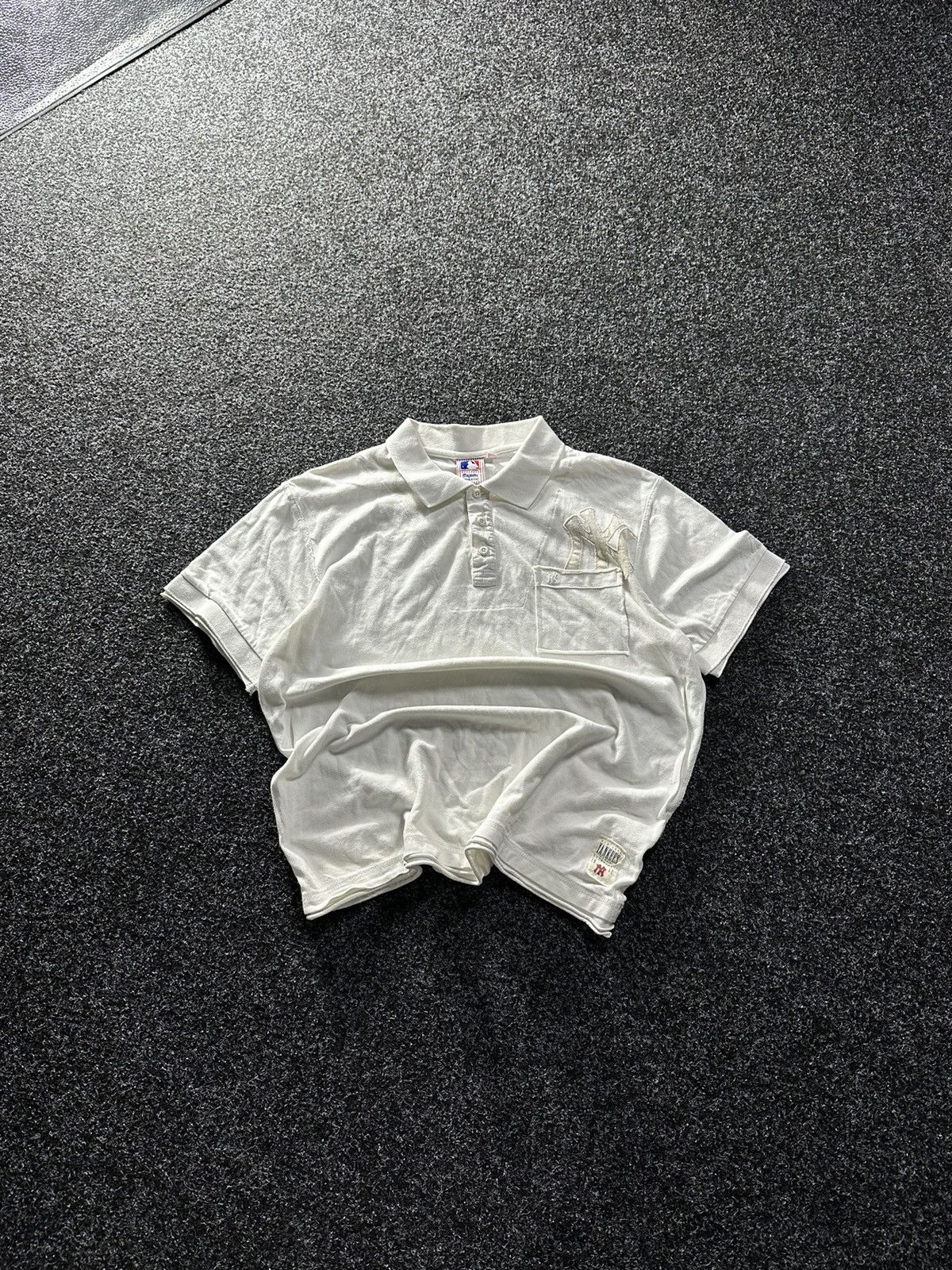New York Yankees × Russell Athletic × Vintage 🚨2000 Yankees New York Logo Athletics POLO Size US L / EU 52-54 / 3 - 1 Thumbnail