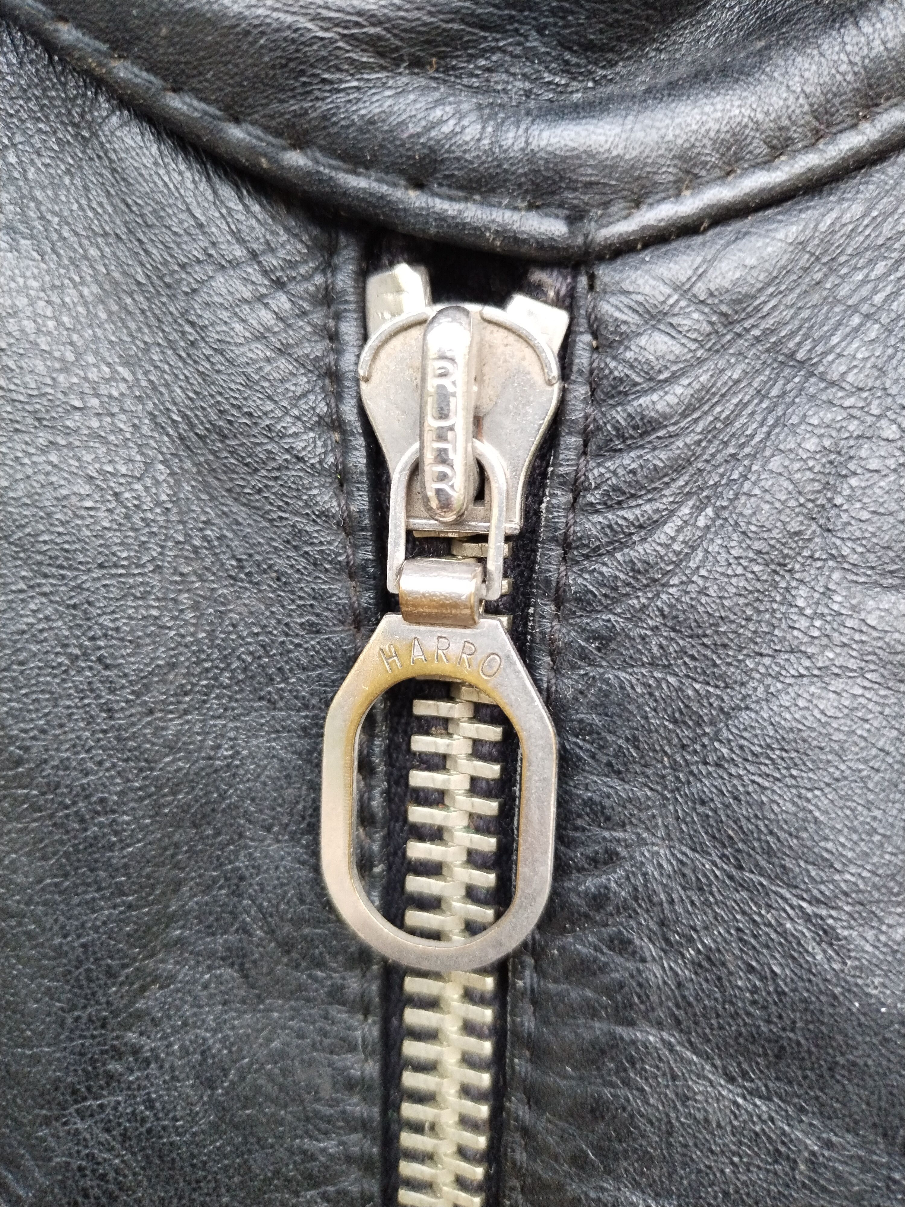 Leather Crazy Vtg Harro Kombi Biker Germany Leather Jacket Schott Size US S / EU 44-46 / 1 - 3 Thumbnail