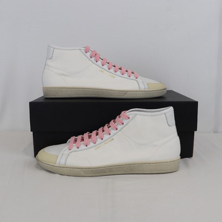 image of Saint Laurent Paris O1Rshd1 Sl39 Mid Top Sneaker In Multicolor, Men's (Size 11)