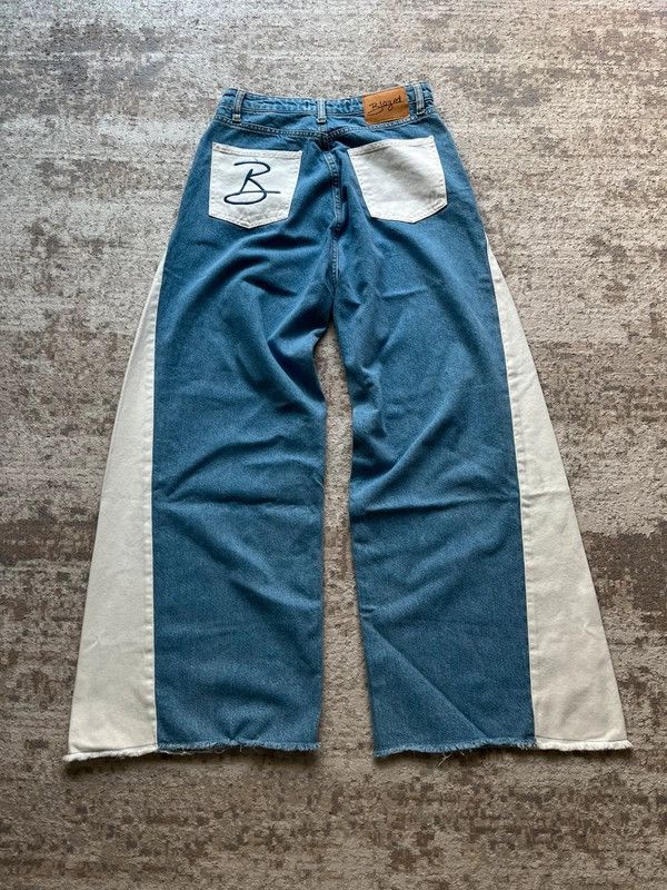 Vintage Blazed Sz 40 / L Wide Flared Jeans Denim Rare NWT Size 40" / US 18 - 2 Thumbnail