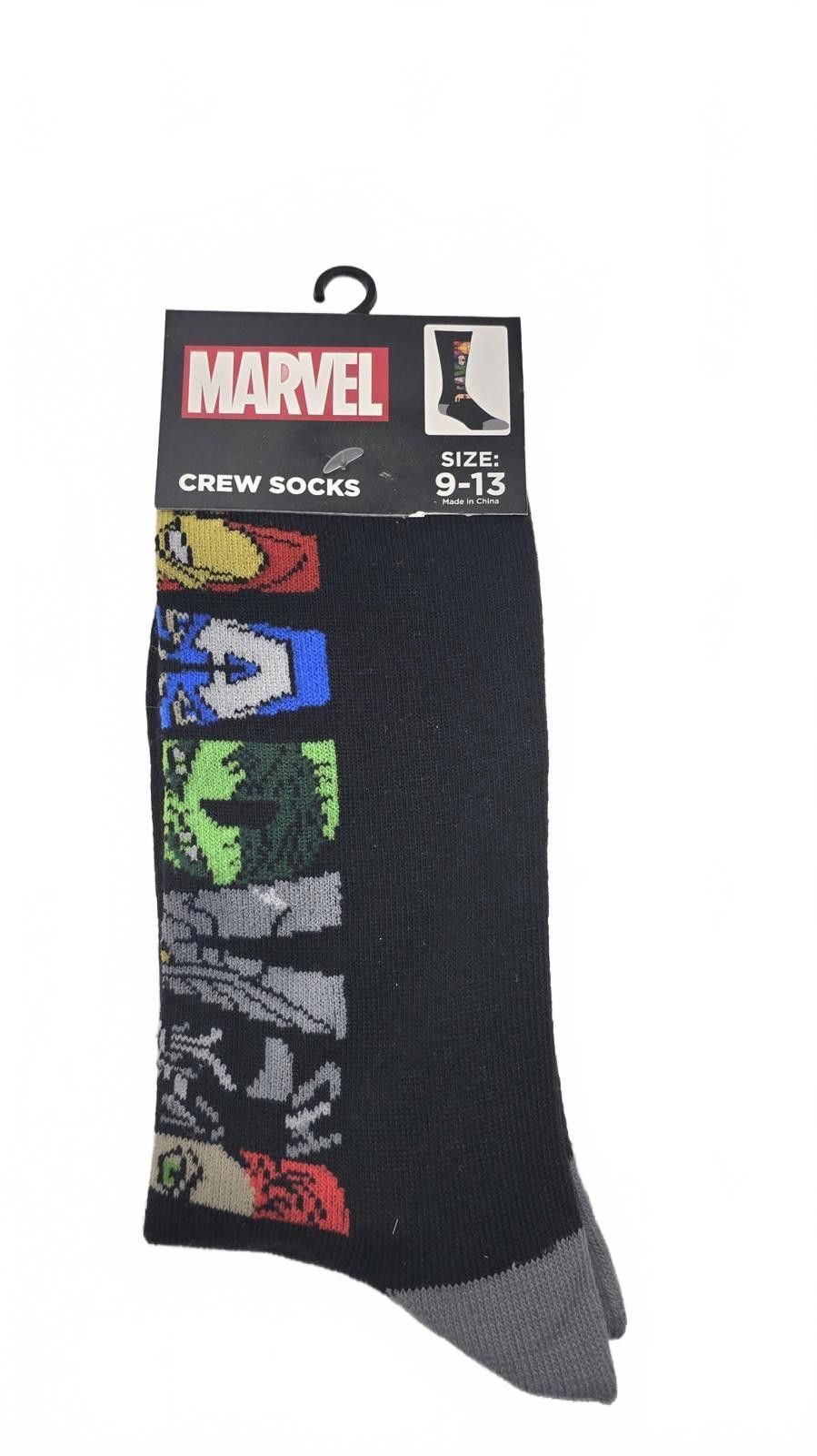 Marvel Comics Marvel Avengers Crew Socks - Size 9-13 Size ONE SIZE - 1 Thumbnail