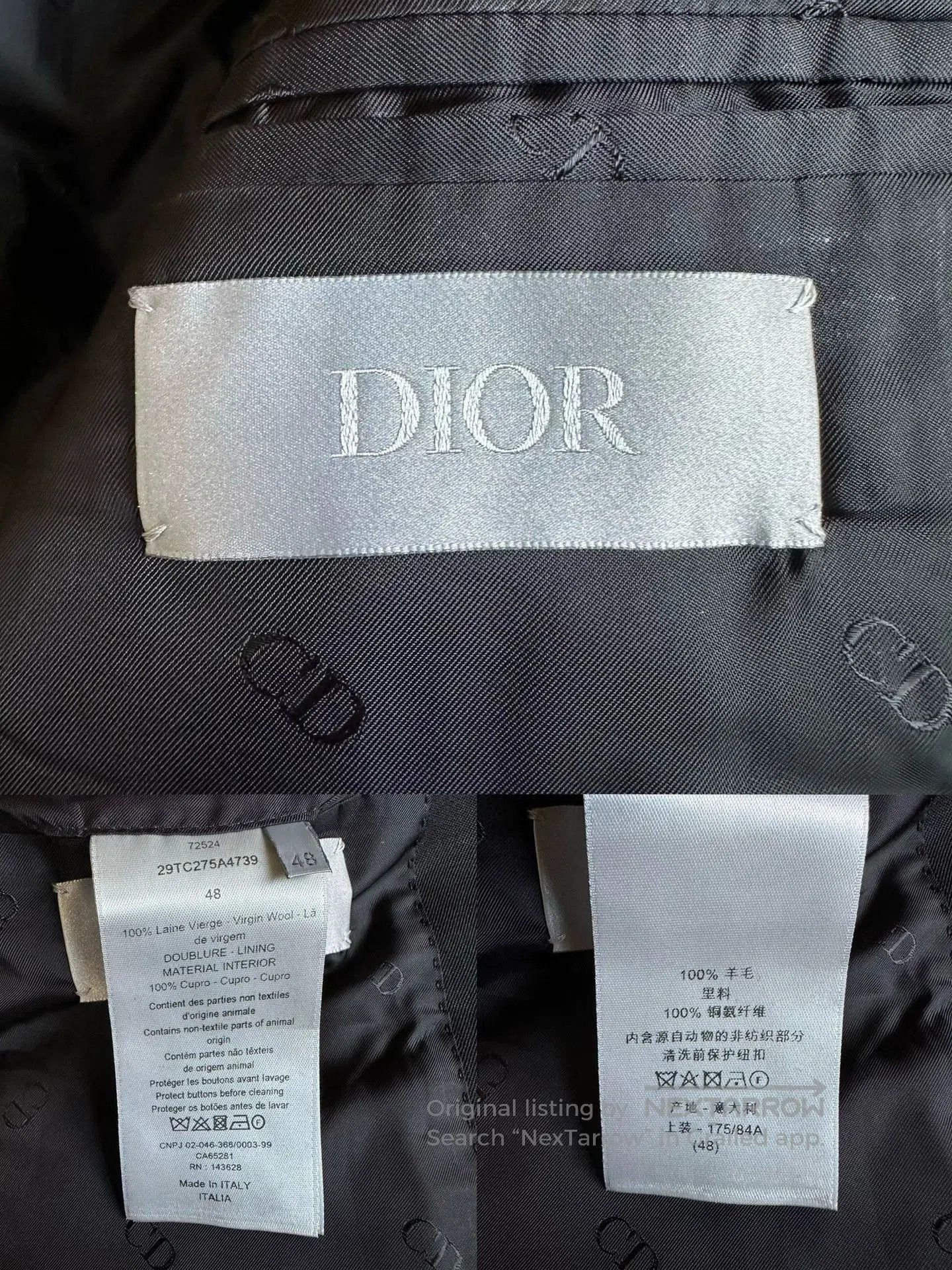 Dior dior man double-breasted design blazer. Size US L / EU 52-54 / 3 - 6 Thumbnail