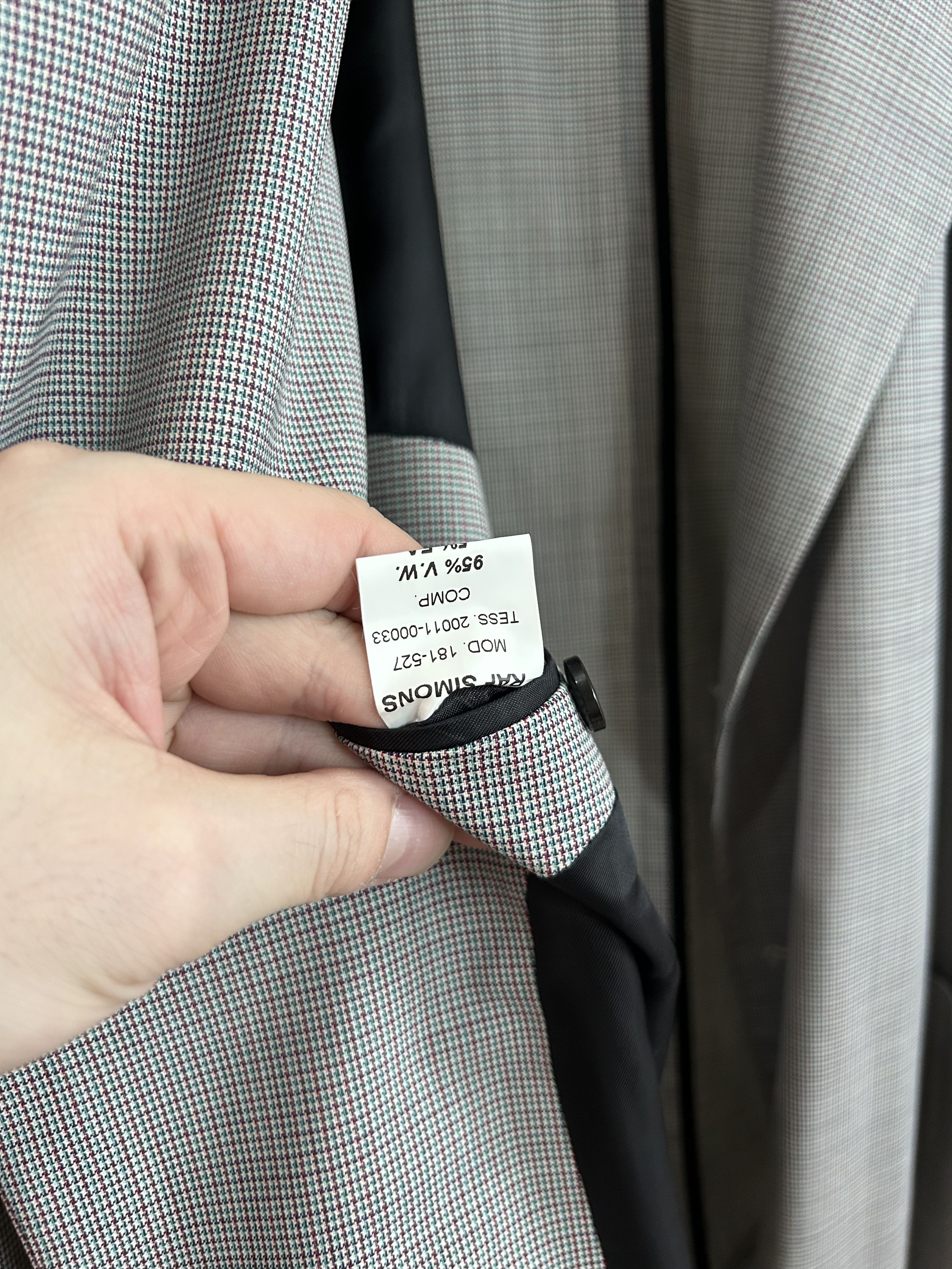 Raf Simons RAF SIMONS 18SS Gingham Check Oversized Blazer Setup Size 46L - 9 Thumbnail