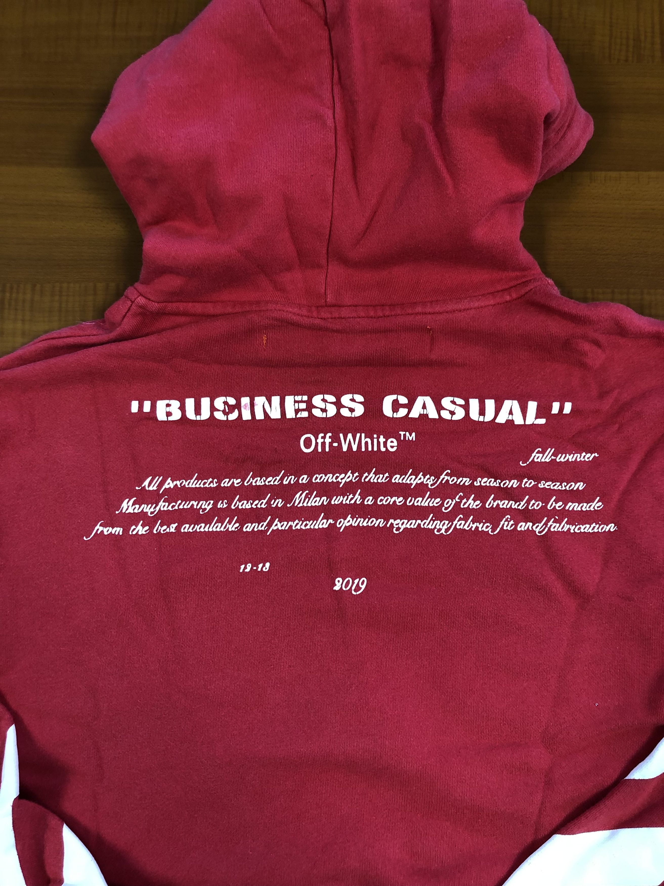 Japanese Brand Off White x Virgil Obloh Benini Hoodie Size US L / EU 52-54 / 3 - 22 Thumbnail