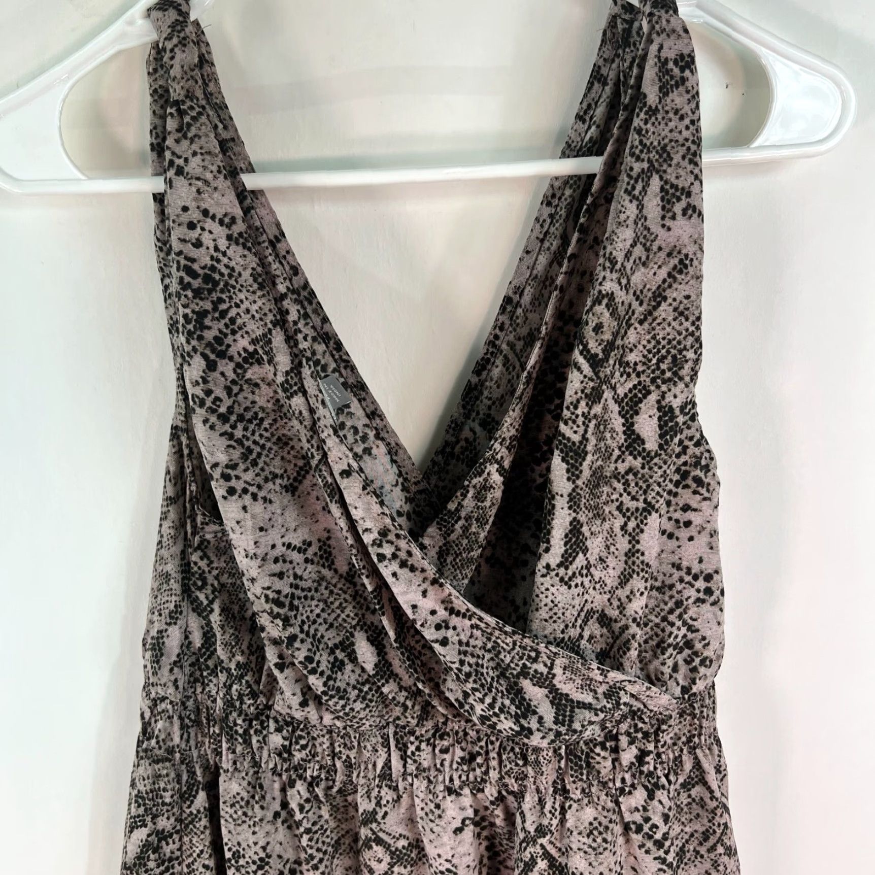Converse VINTAGE Converse Brown Snake Skin Graphic Chiffon Dress size Medium Size M / US 6-8 / IT 42-44 - 2 Thumbnail