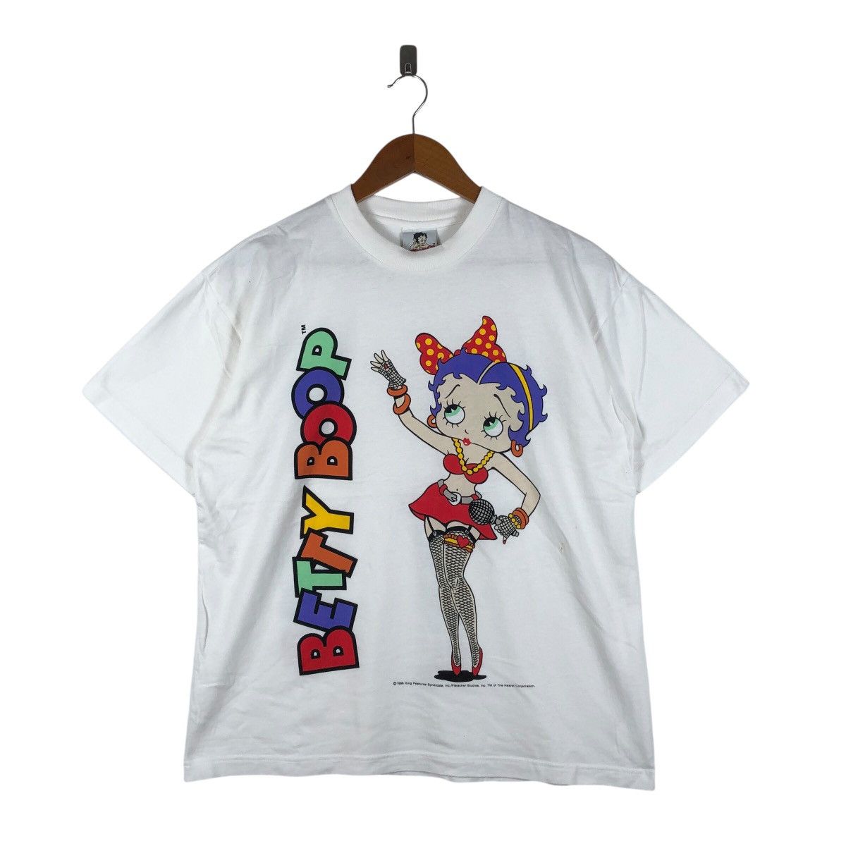 Vintage BETTY BOOP Vintage Mirror Print T-Shirt Size US M / EU 48-50 / 2 - 1 Thumbnail