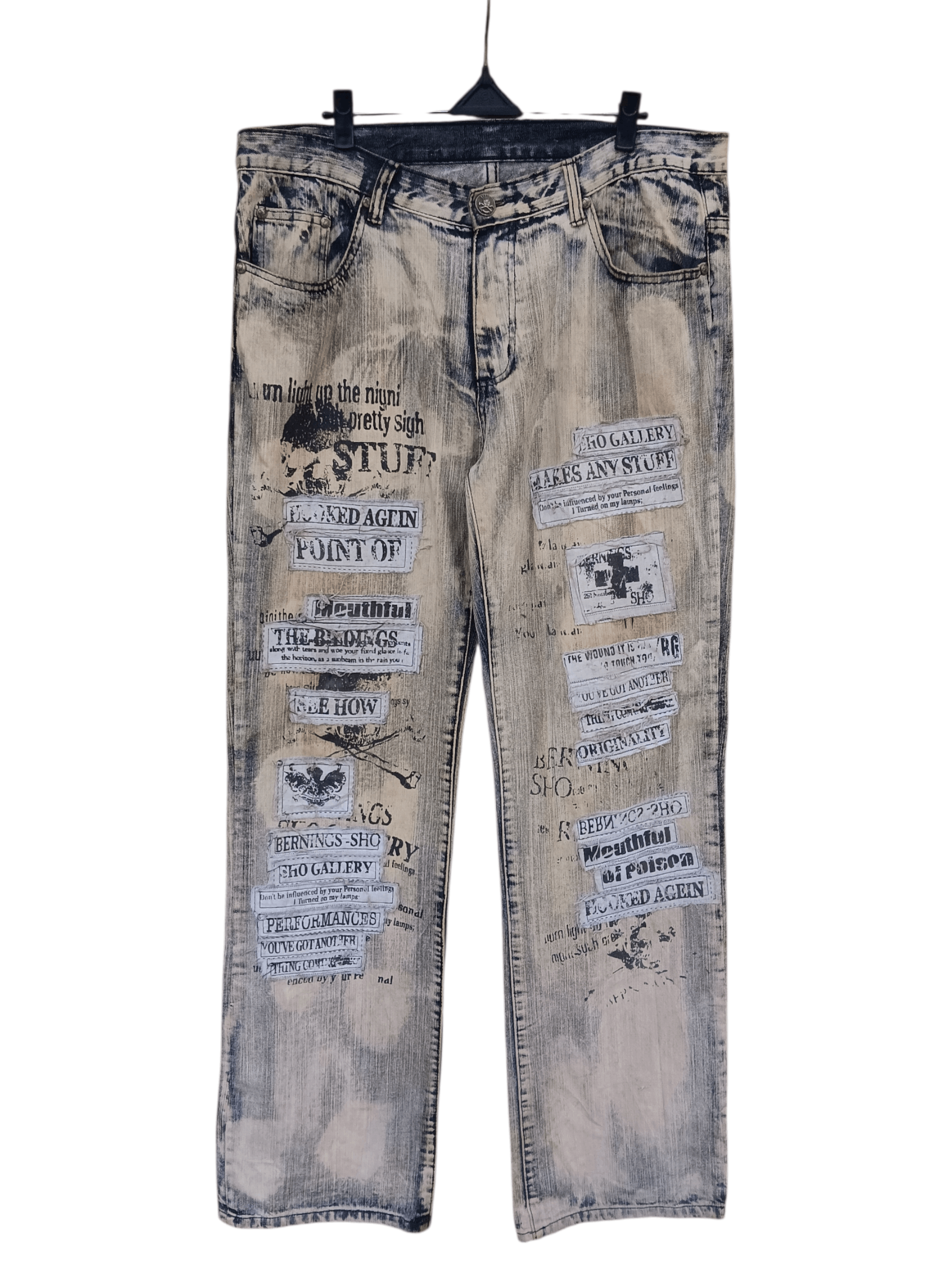 Japanese punk patches style denim