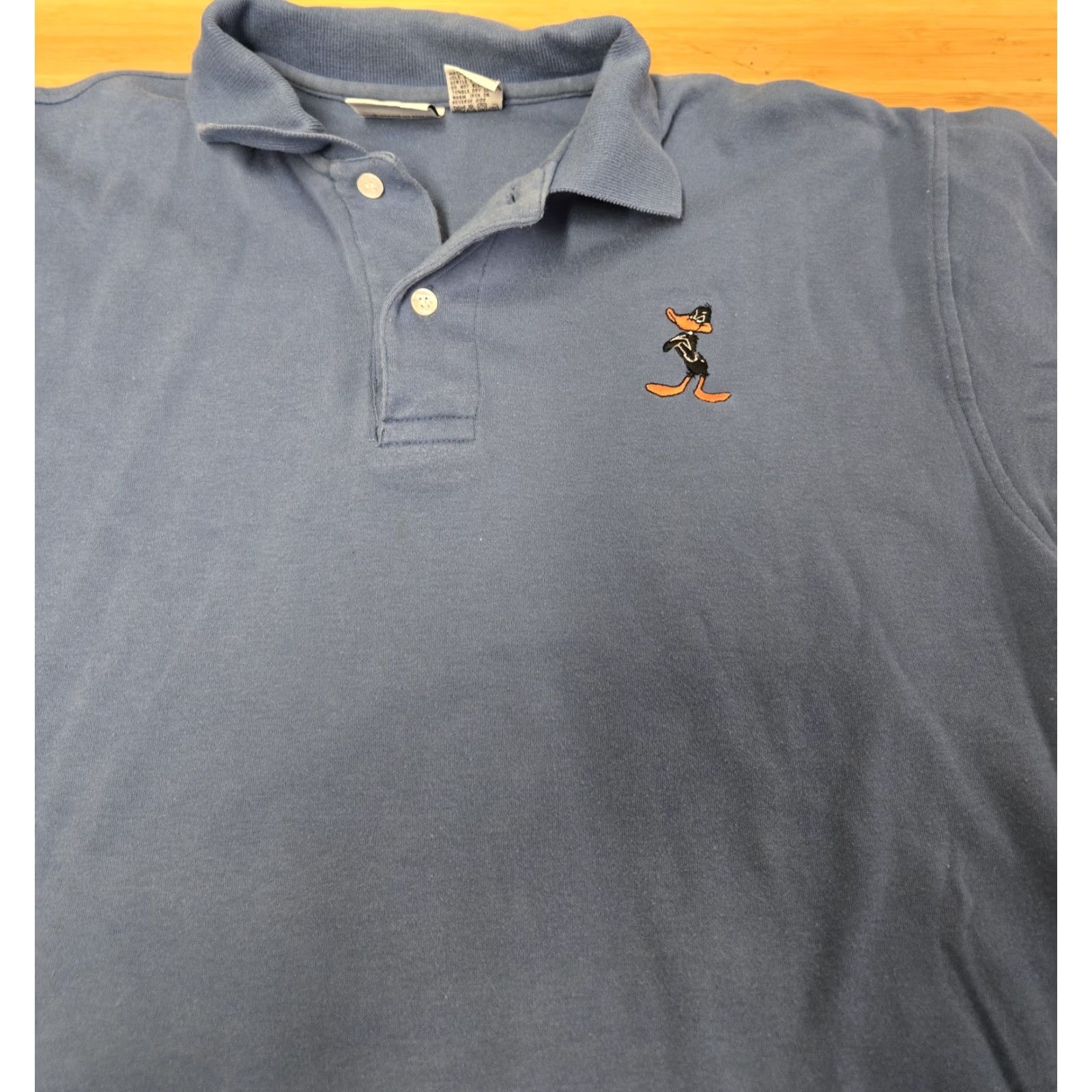 Vintage Looney Tunes Daffy Duck Polo Shirt Mens XS Embroidered Classic Cartoon Shirt Size US XS / EU 42 / 0 - 2 Thumbnail