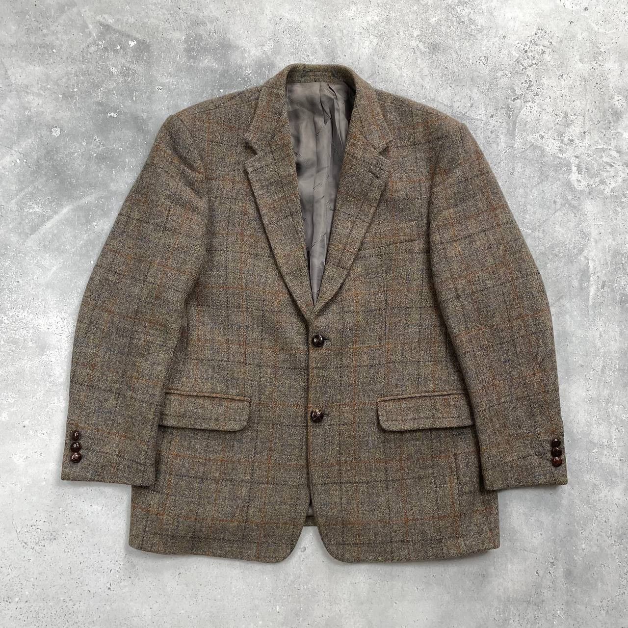 Harris Tweed Vintage Harris Tweed Walbusch Wool Blazer Gray Size 26 Size 48R - 1 Thumbnail