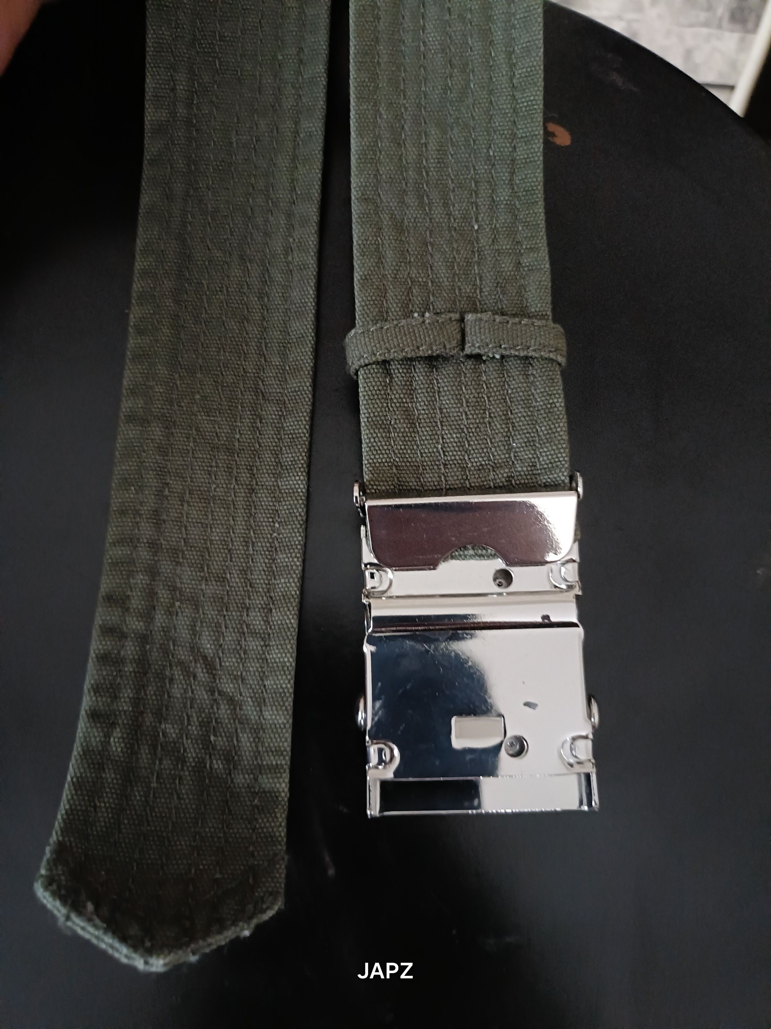 Zadig & Voltaire Zadig & voltaire olive military canvas belt Size ONE SIZE - 4 Thumbnail