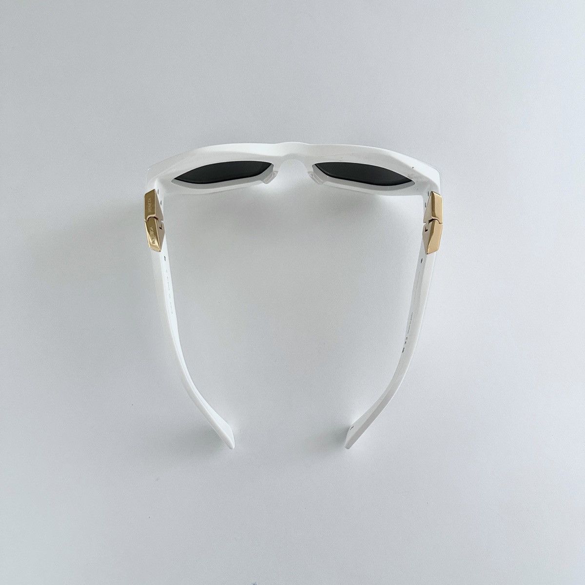 RARE “Geometric” Sunglasses White/Gold