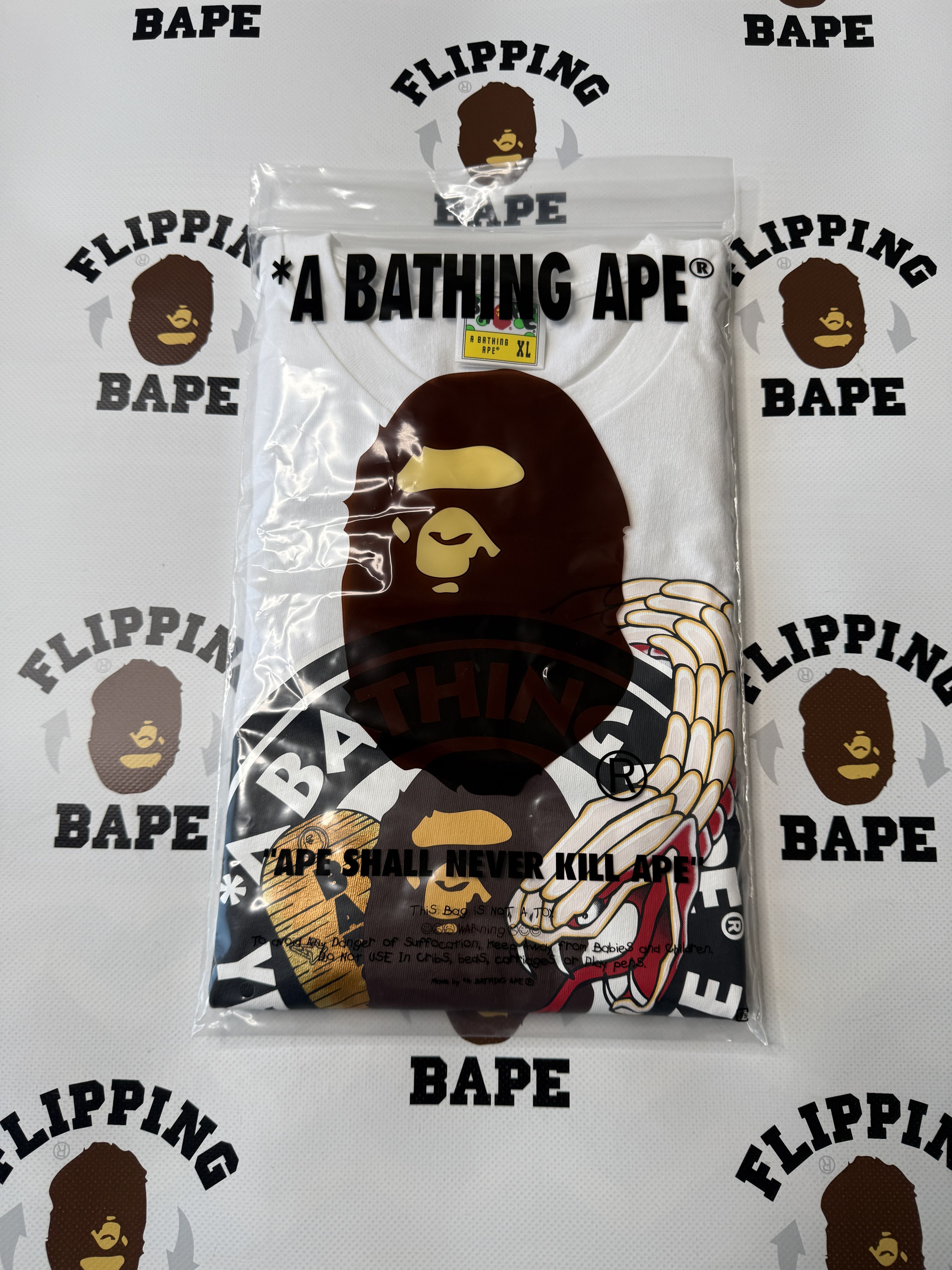 Bape BAPE YEAR OF THE SNAKE TEE Size US XL / EU 56 / 4 - 9 Thumbnail