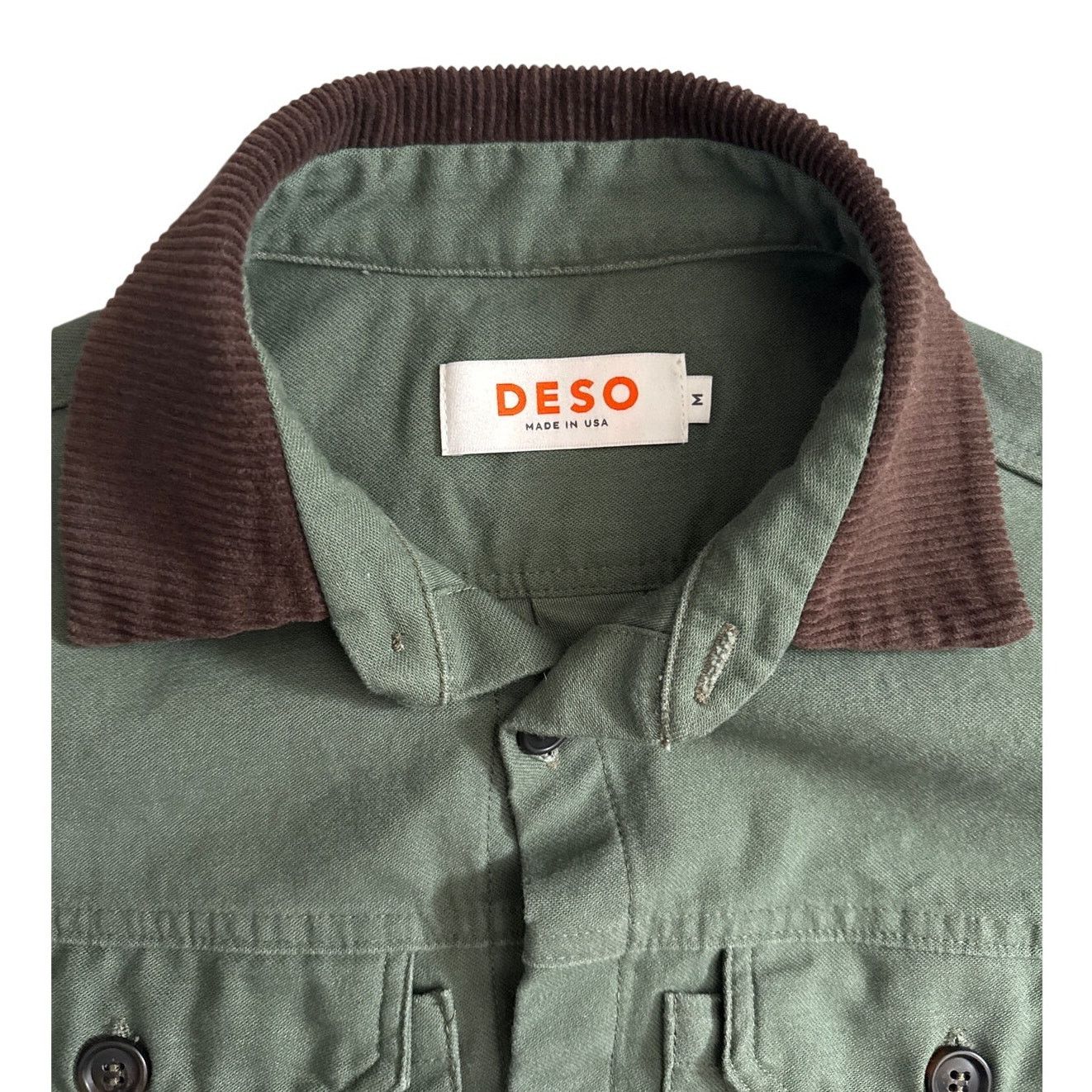 Other Deso Workshop Shacket Shirt Jacket in Dark Sage Green Size US M / EU 48-50 / 2 - 4 Thumbnail