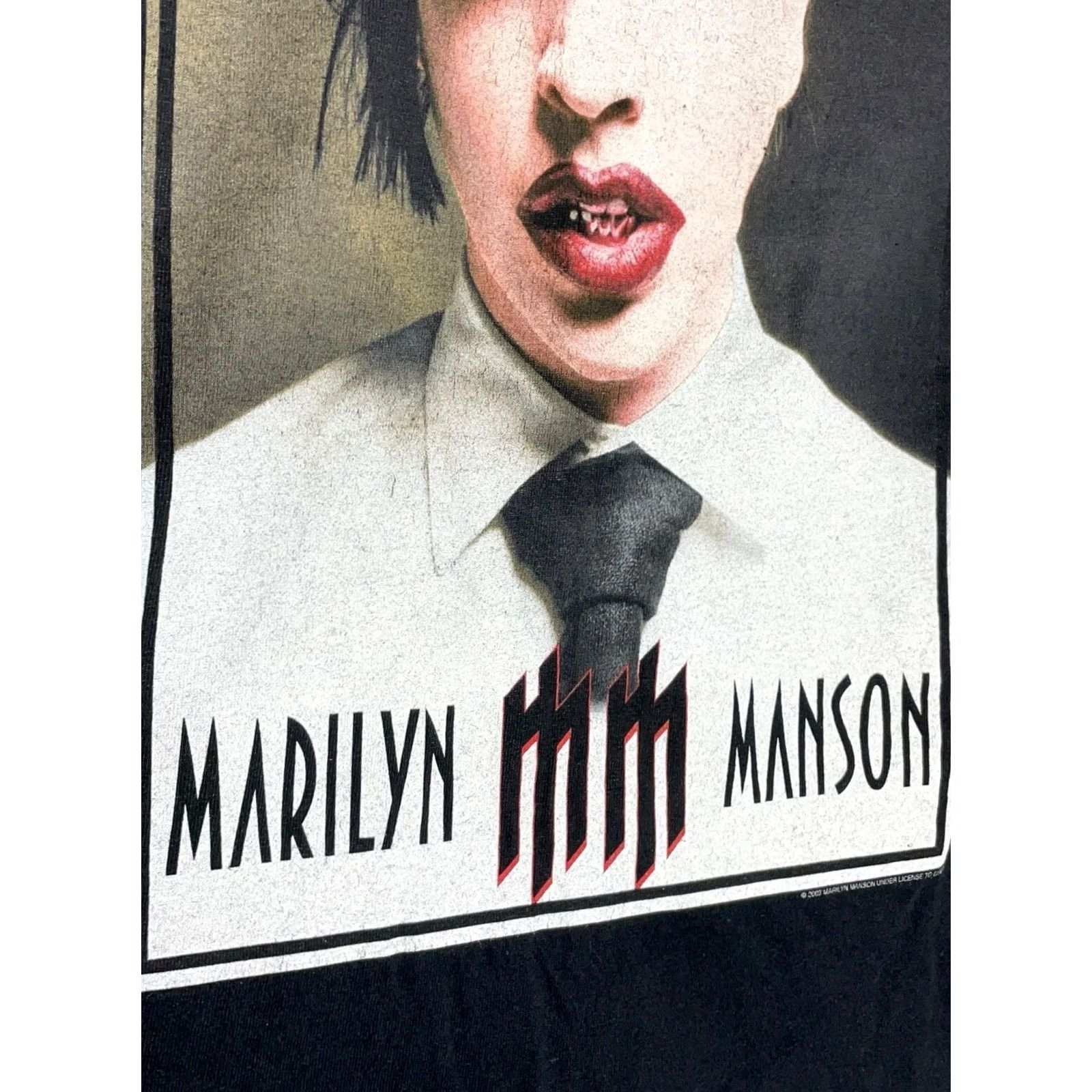 Vintage VINTAGE Marilyn Manson Golden Age Of Grotesque 2003 World Tour T-Shirt Black Adult Medium Mens Size US M / EU 48-50 / 2 - 5 Thumbnail