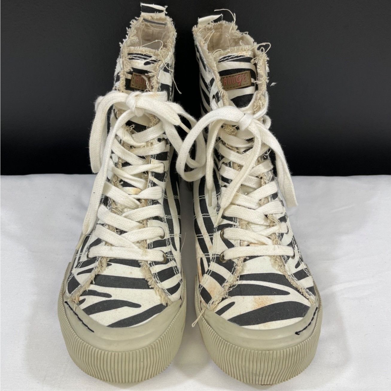 Rogue Rouge Women's Black/White Zebra Print Shoes/Sneakers Sz 8.5 Size US 8.5 / IT 38.5 - 2 Thumbnail