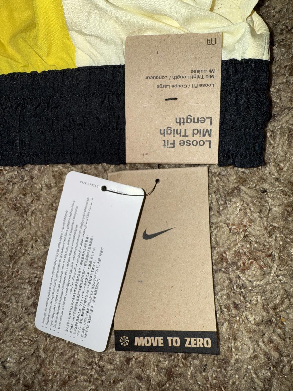 Nike Nike Men’s Icon 6" Yellow Woven Basketball Shorts Sample Size US 40 / EU 56 - 10 Thumbnail