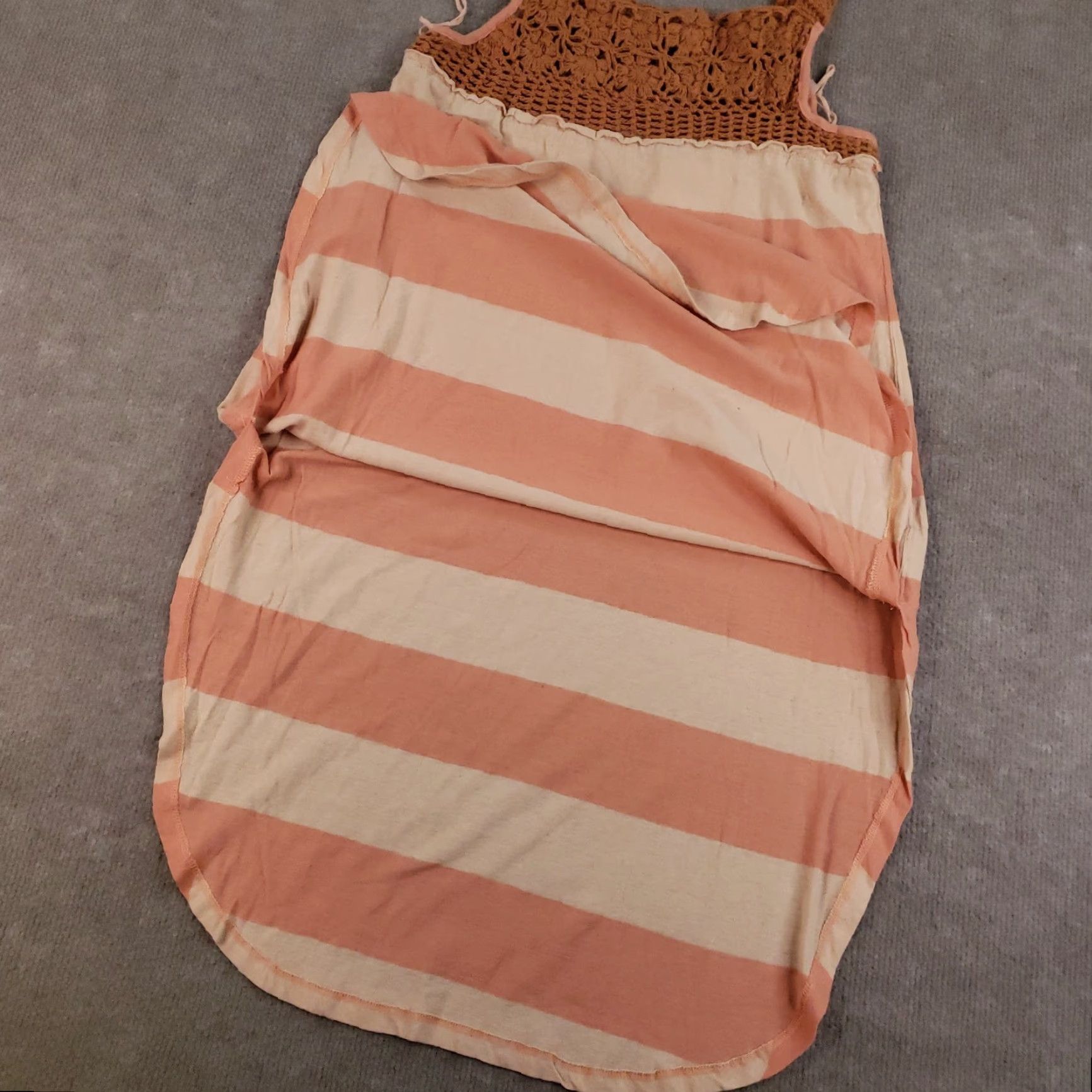 Free People Free People We The Free Dress Womens XS Orange White Crochet Boho Sayulita Combo Size XS / US 0-2 / IT 36-38 - 6 Thumbnail