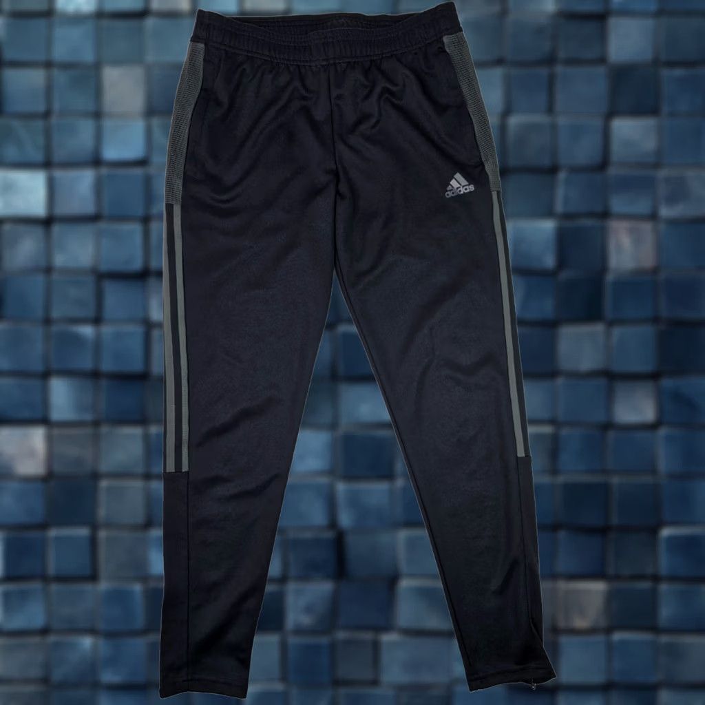 Adidas Adidas Tiro 21 Soccer Track Pants Women S Black Gray 3 Stripe EUC Slim Jogger Inseam 29" Size 28" / US 6 / IT 42 - 1 Thumbnail