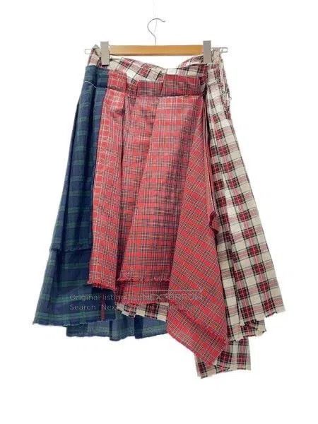 Comme des Garcons Comme Des Garcons size XS Contrast vintage plaid design sk Size 25" / US 0 / IT 36 - 1 Thumbnail