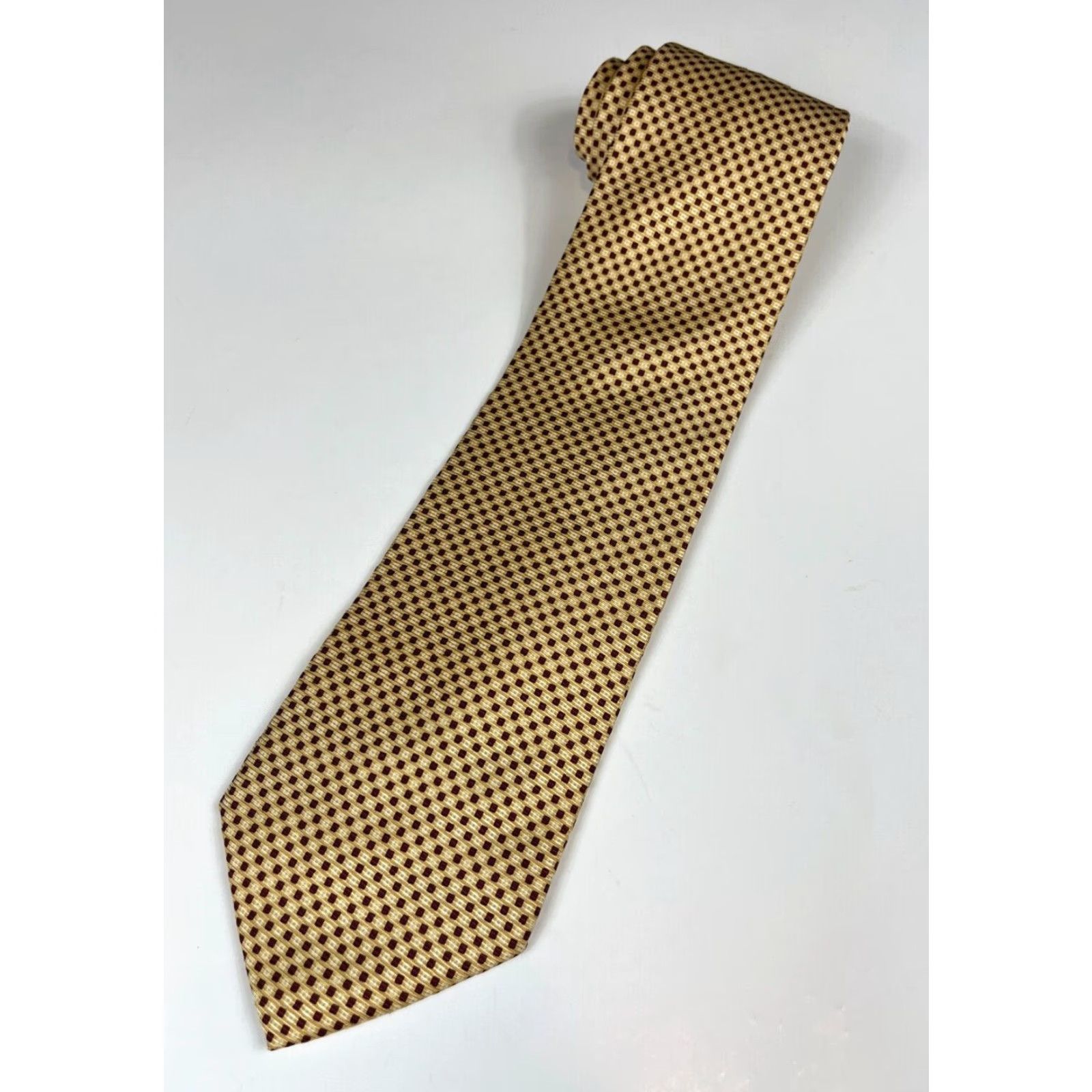 Brooks Brothers Brooks Brothers Makers Silk Tie Check Men’s Silk Tie Yellow 56" Wide Pre-owned in great condition 3.75" USA Mens Silk Tie Size ONE SIZE - 2 Thumbnail
