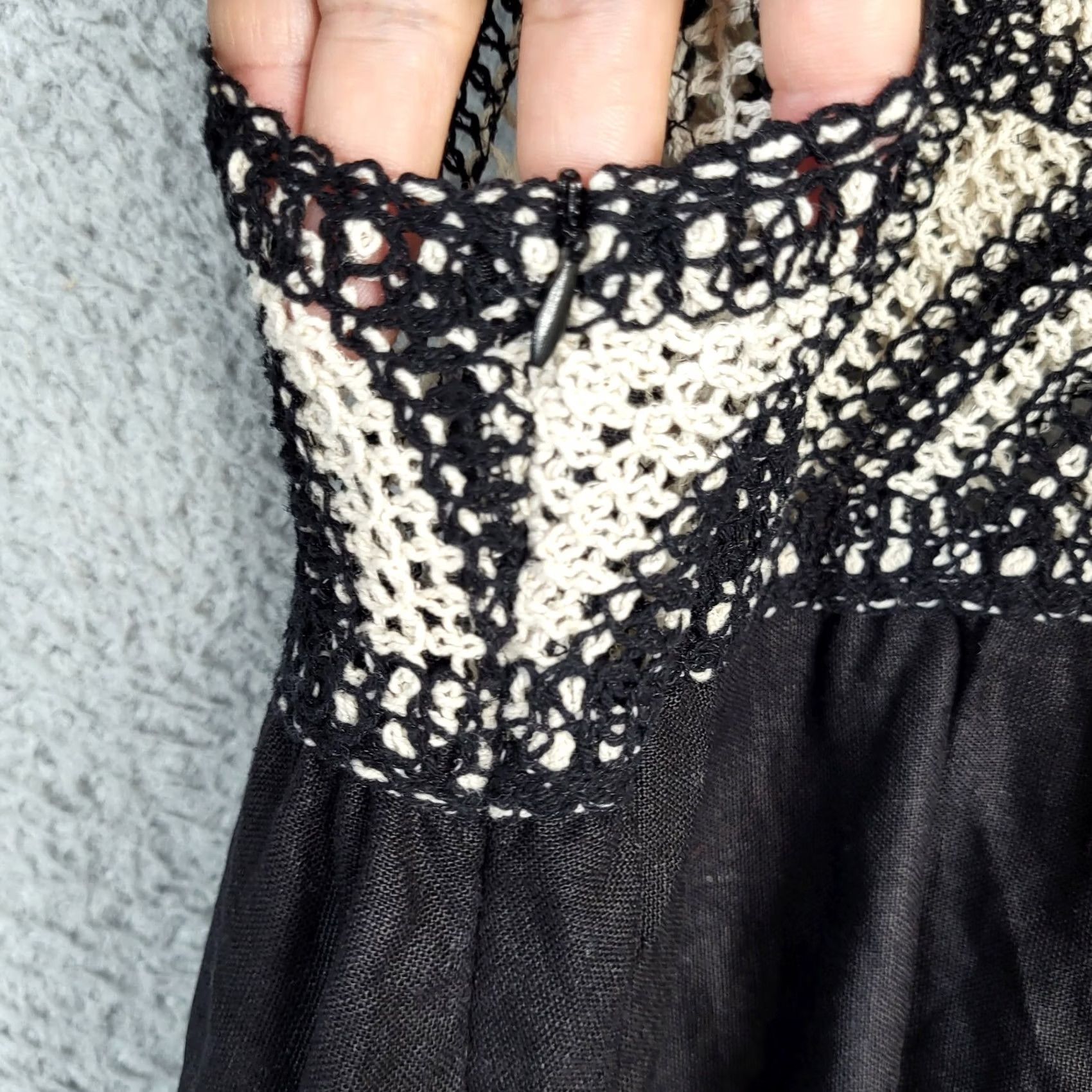 Zara ZARA Women's Crochet Tank Top Black Dress Size S Tank Dress Womens S Black Crochet Pattern Solid Vintage No N/A Size S / US 4 / IT 40 - 5 Thumbnail