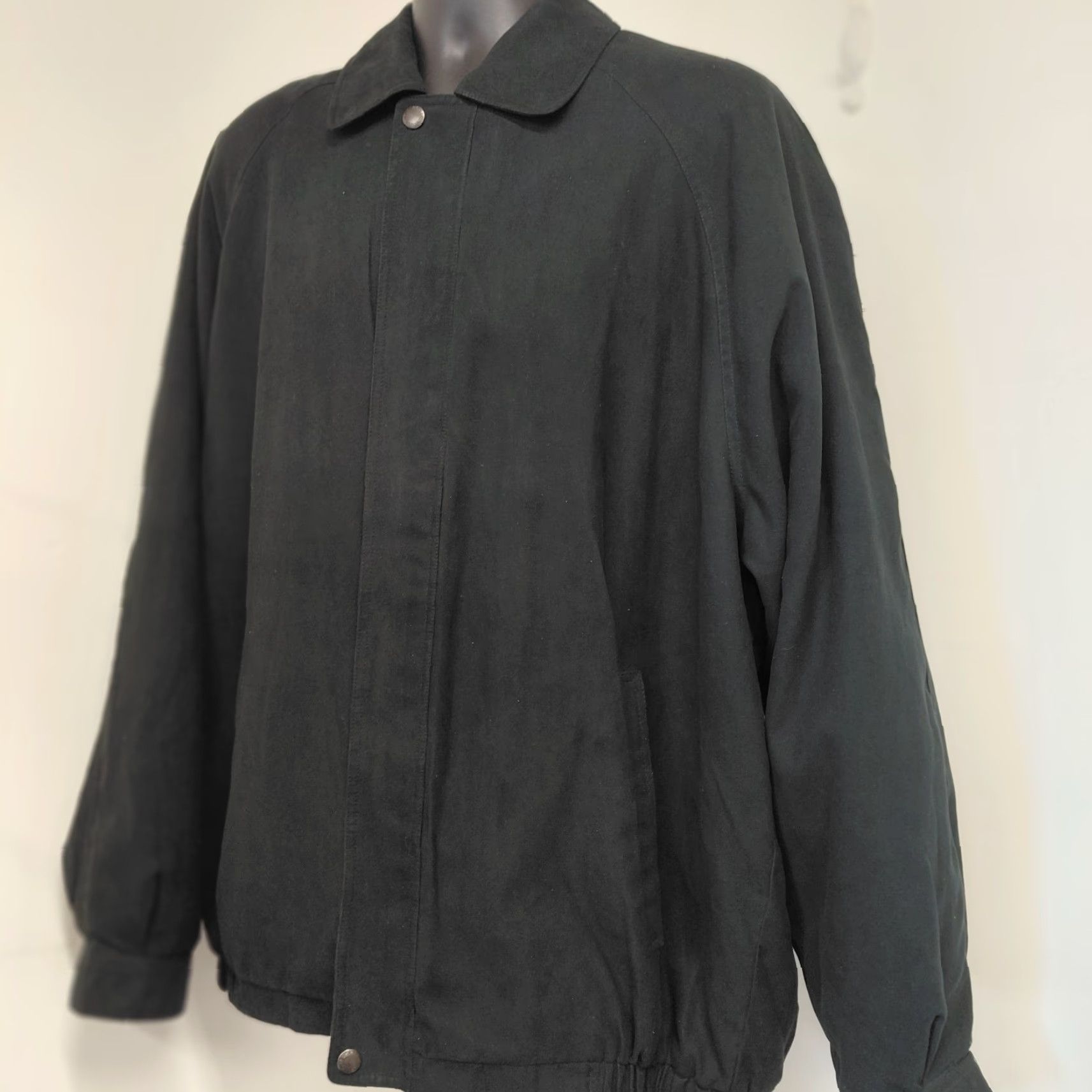 Vintage Trust USA Coat Jacket Mens 2XL Black Soft Shell Overcoat Quilted Lined Warm Size US XXL / EU 58 / 5 - 2 Thumbnail