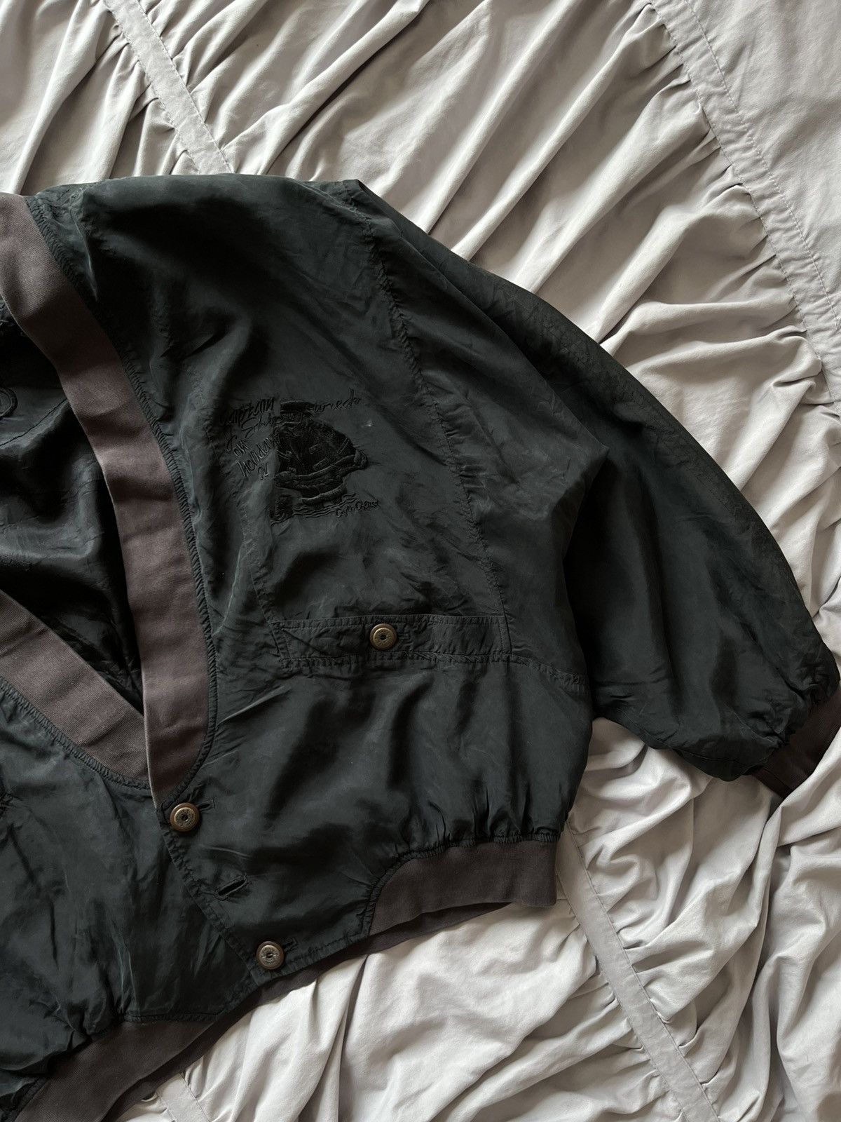 Carlo Colucci Vintage Carlo Colucci Bomber Jacket – Satin Finish Rare 90s Size US L / EU 52-54 / 3 - 4 Thumbnail