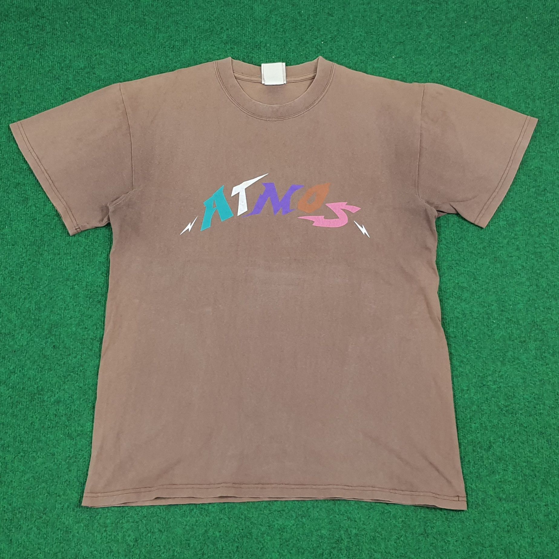 Vintage × atmos Vintage Atmos Streetwear Spell Out Japanese Brand Tshirt Size US M / EU 48-50 / 2 - 1 Thumbnail