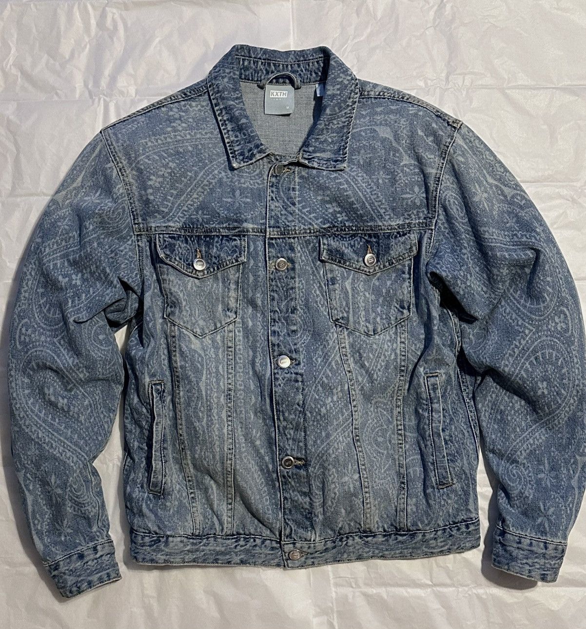 ジャケット・アウター M,A KITH Laight Denim Jacket Summit Kith Laight Denim Jacket Summit Men's - FW21 - US