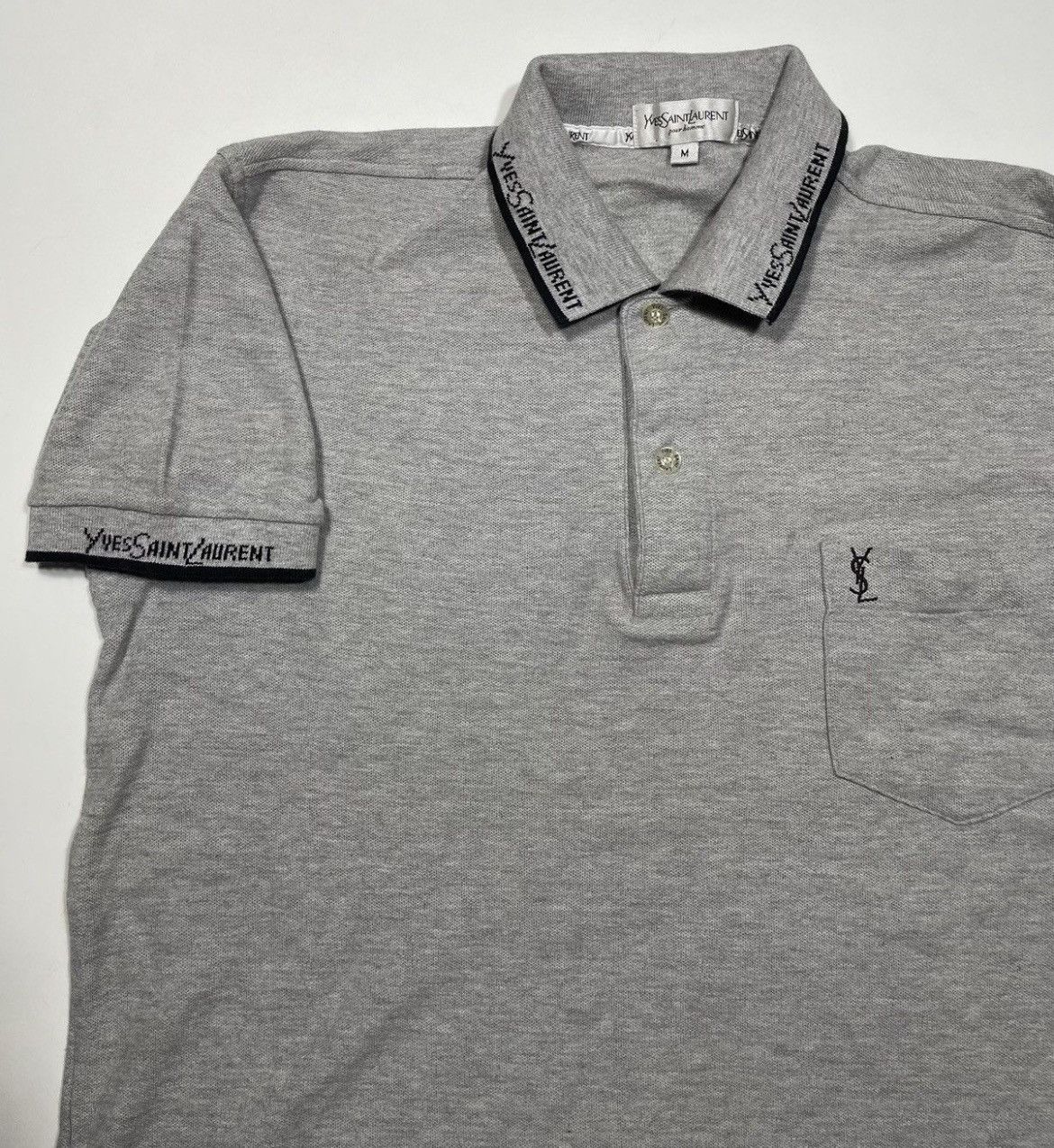 Yves Saint Laurent Vintage Yves Saint Laurent Polo shirt embroidery Size US M / EU 48-50 / 2 - 4 Thumbnail