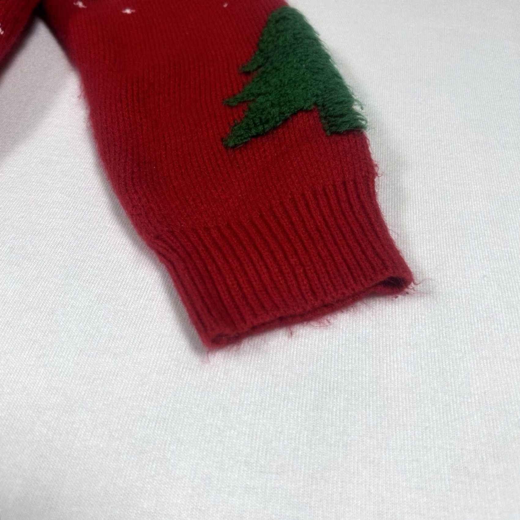 Shein Ugly Christmas Sweater Womens Medium Red Holiday Spirit Snowflakes Long Sleeve Size M / US 6-8 / IT 42-44 - 6 Thumbnail
