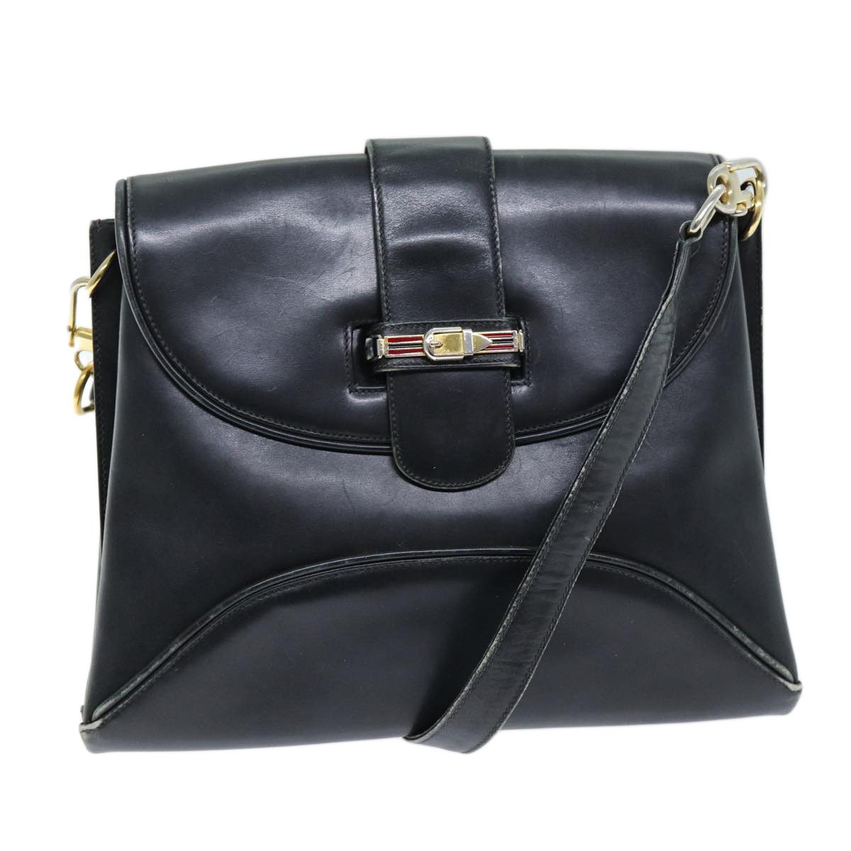 Gucci Black Leather Shoulder Bag (Pre-Owned) Size ONE SIZE - 1 Thumbnail