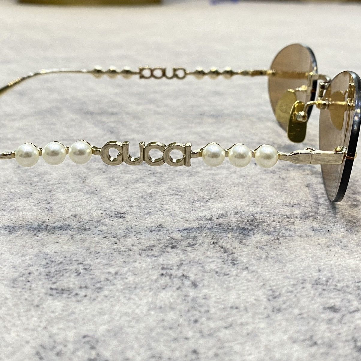 Gucci GUCCI GG1922S 003 GOLD BROWN Size ONE SIZE - 3 Thumbnail