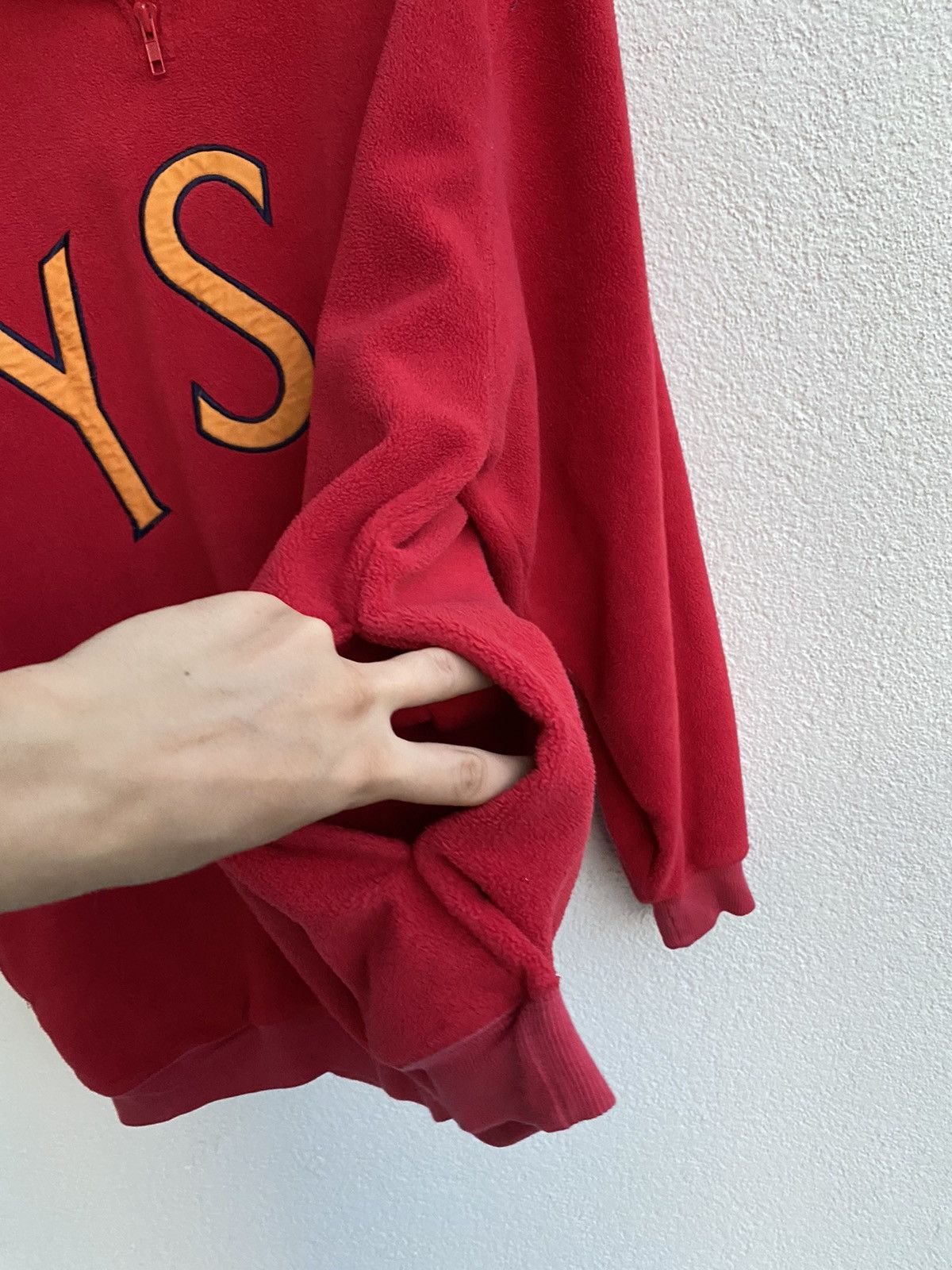 Yves Saint Laurent Fleece YSL Sweatshirt Quarter Zip Big Logo Vintage Sweater Size US XL / EU 56 / 4 - 9 Thumbnail